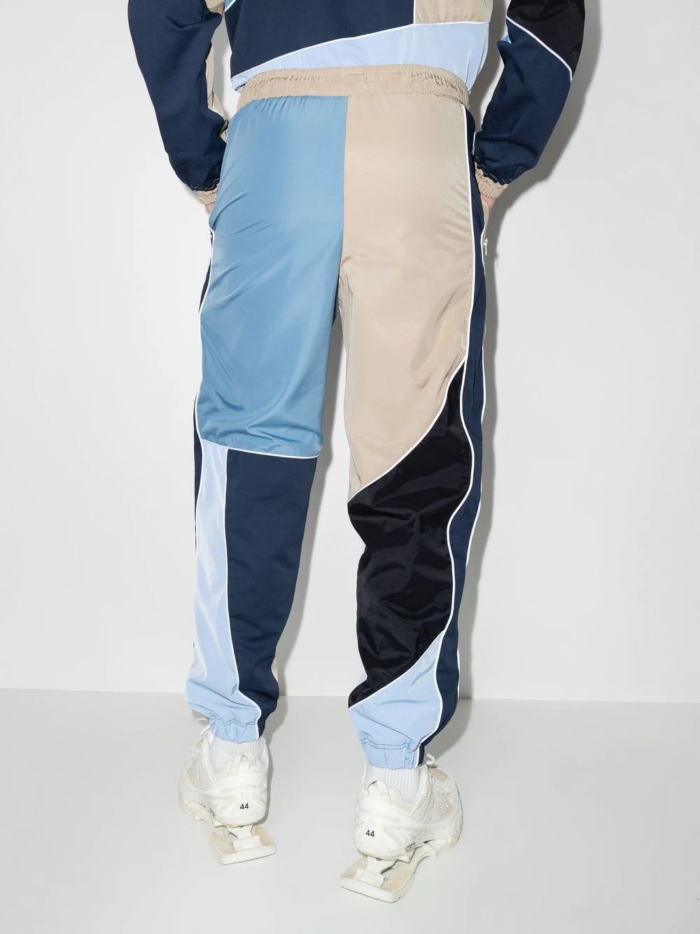 patchwork track pants - 3