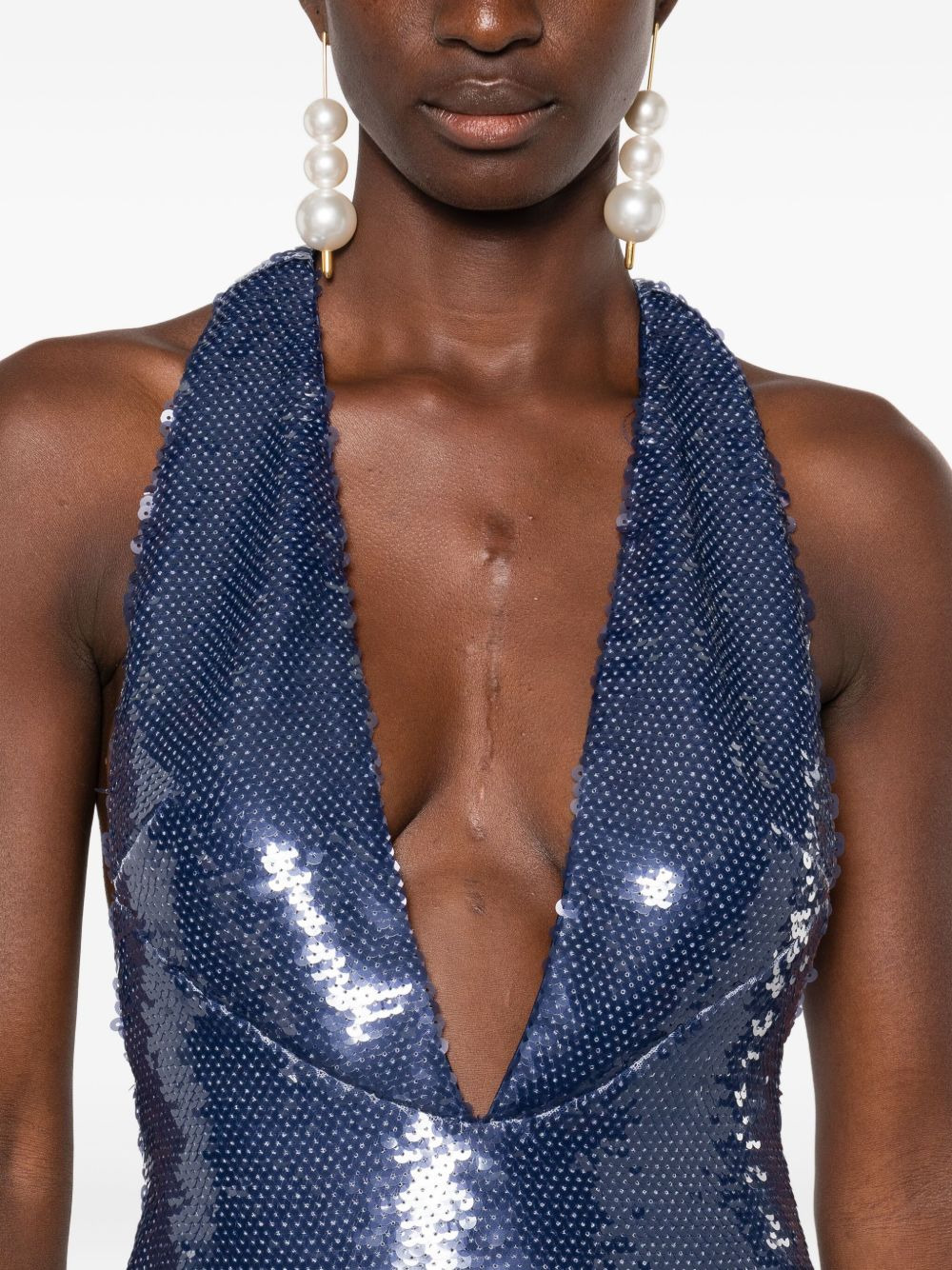 Olympia sequin-embellished maxi dress - 5