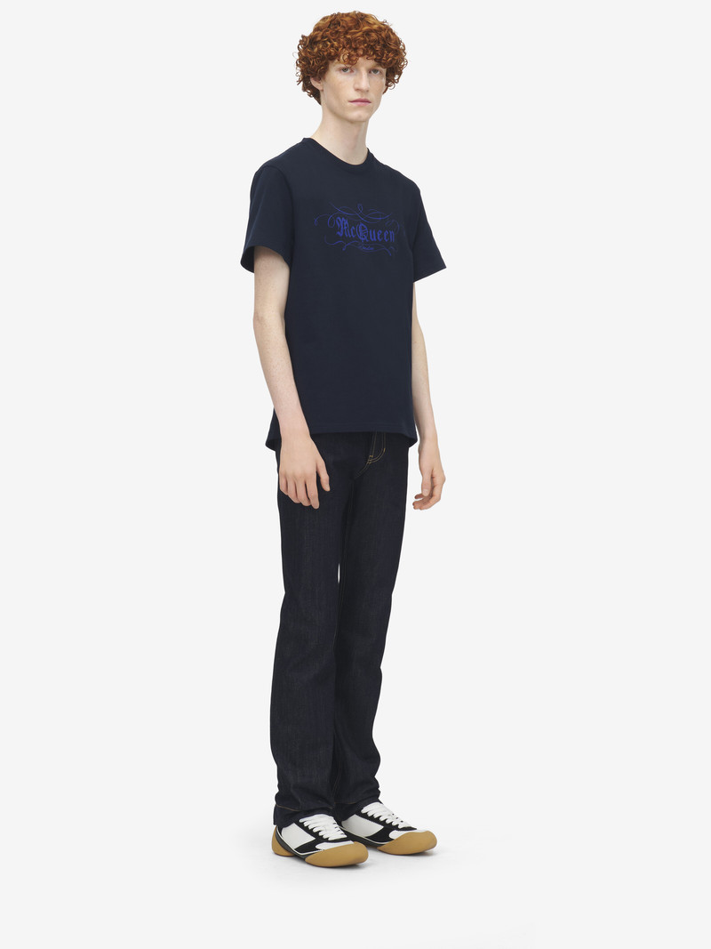McQueen Script Print T-shirt 4
