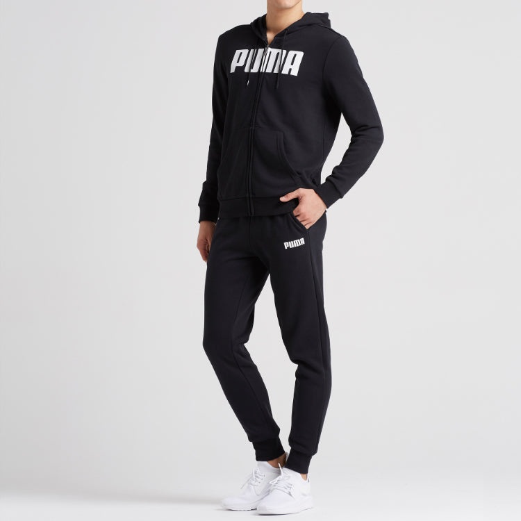 PUMA ESS Printed Hooded Jacket Black 855280-01 - 4