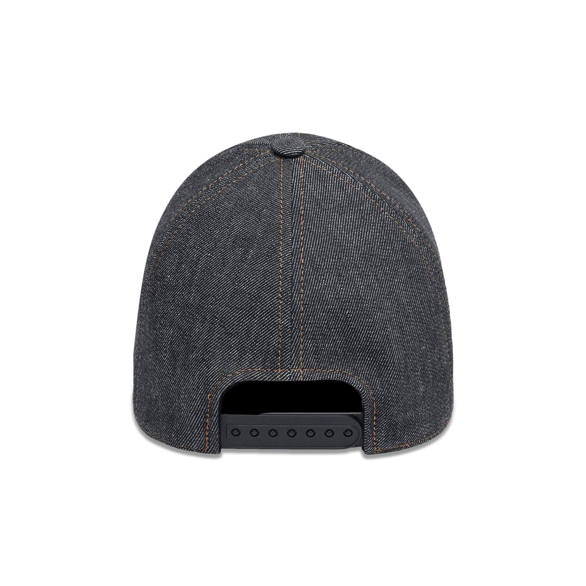 Courrèges Signature Denim Cap 'Dark Heather Grey' - 2