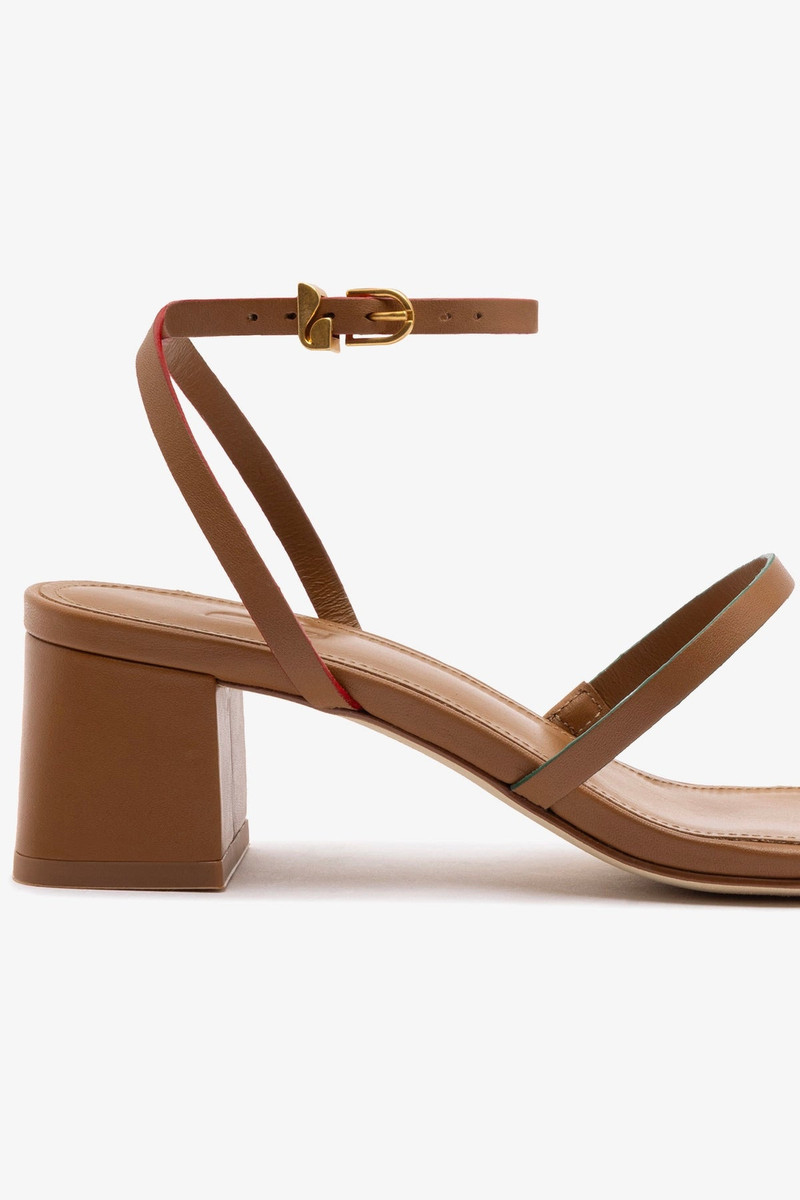 Biarritz Block In Caramel Leather 4