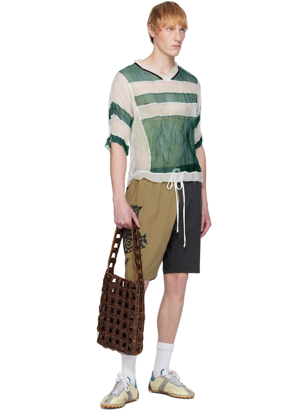 SSENSE Exclusive Brown Medium Links Tote - 4