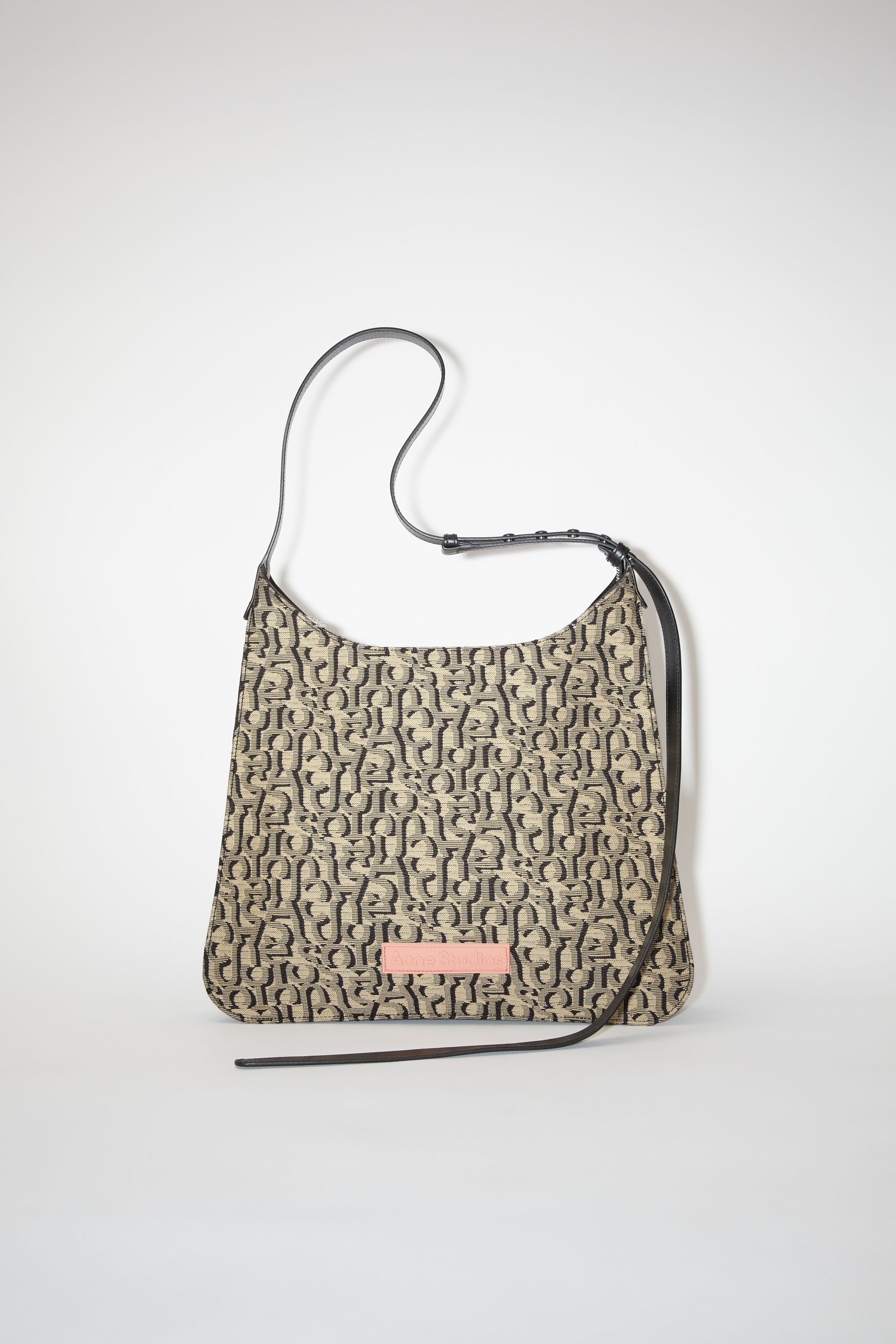 Platt shoulder bag - Beige/black - 1