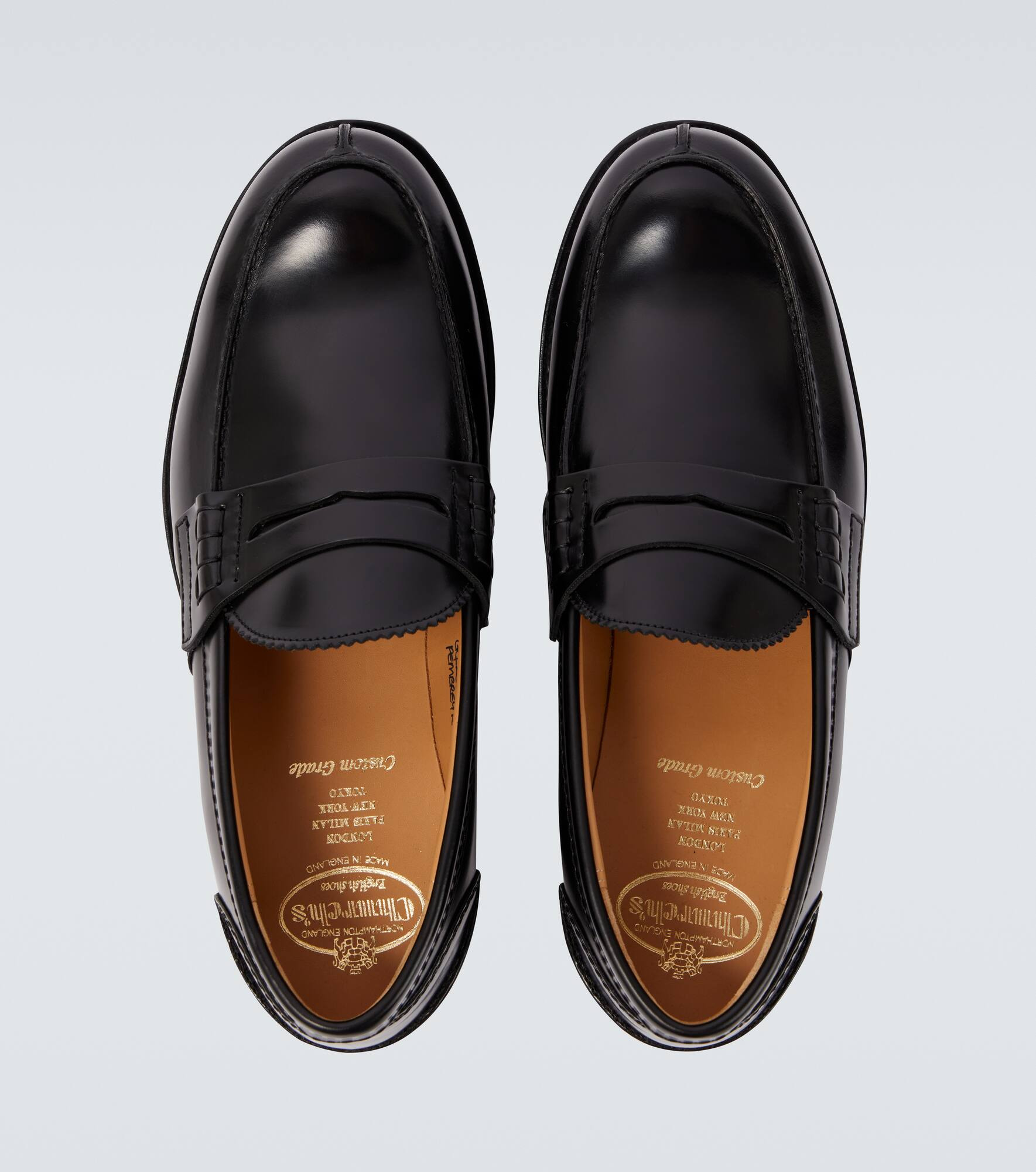 Pembrey leather penny loafers - 4