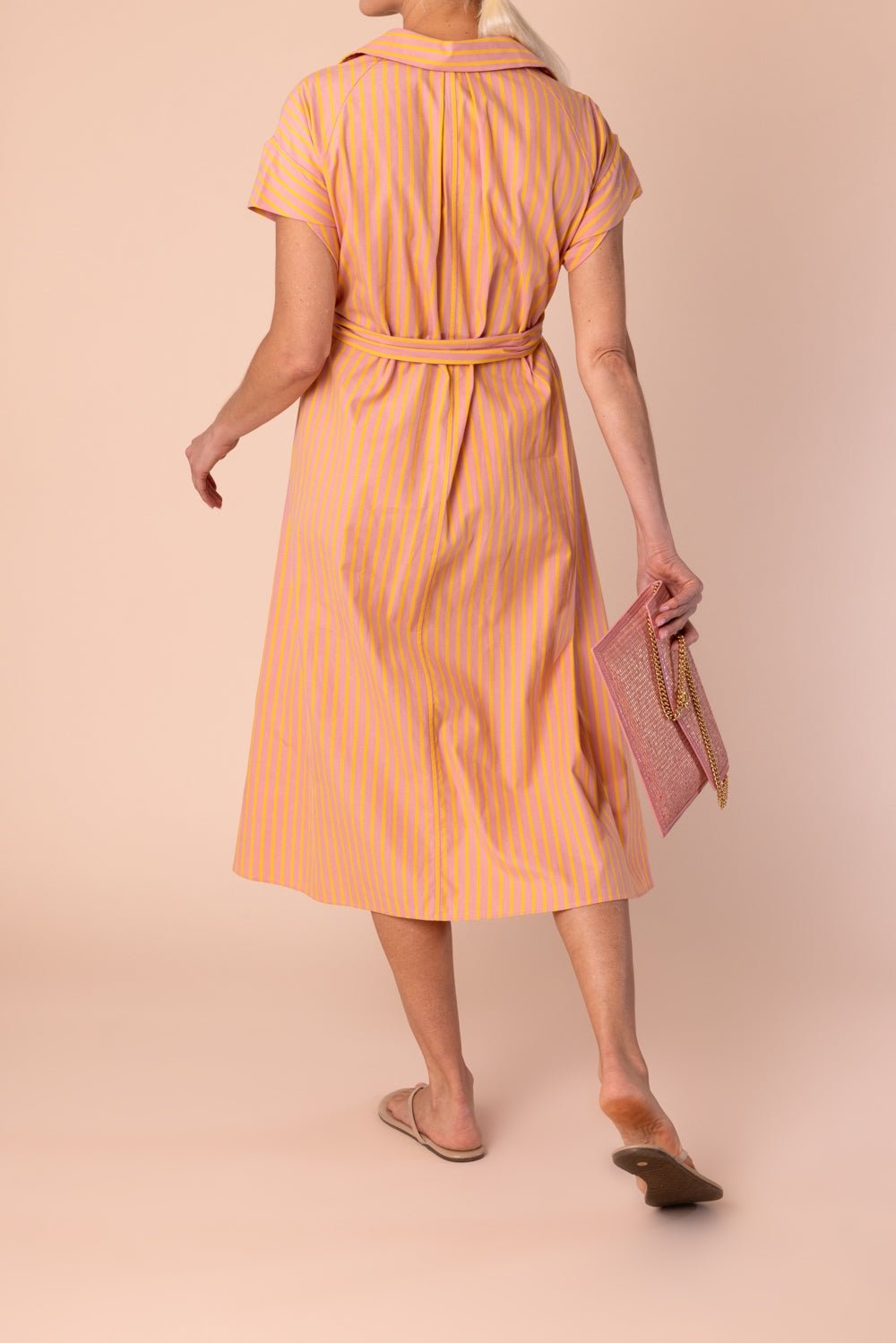 Short Sleeve Midi Dress - 4