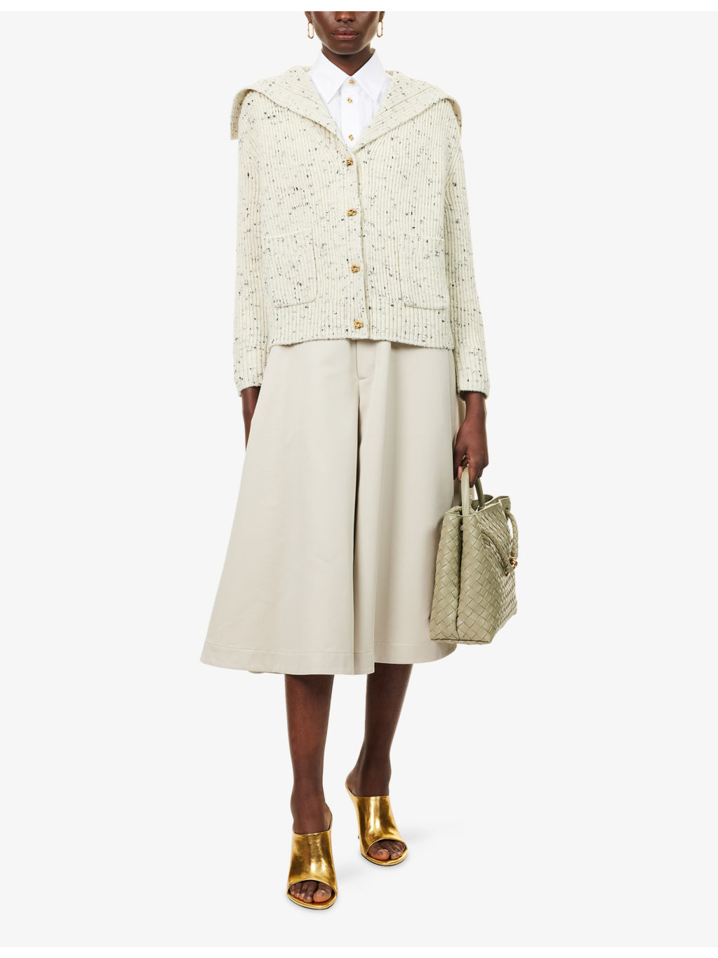 Knot Ribbed Wool-Blend Cardigan - 2