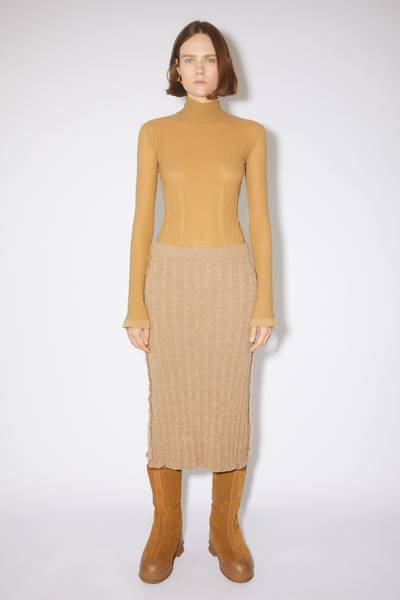 Acne Studios Knitted skirt - Toffee brown outlook