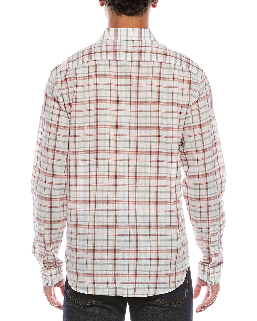 Vince Oakmont Plaid Linen-Blend Shirt - 2