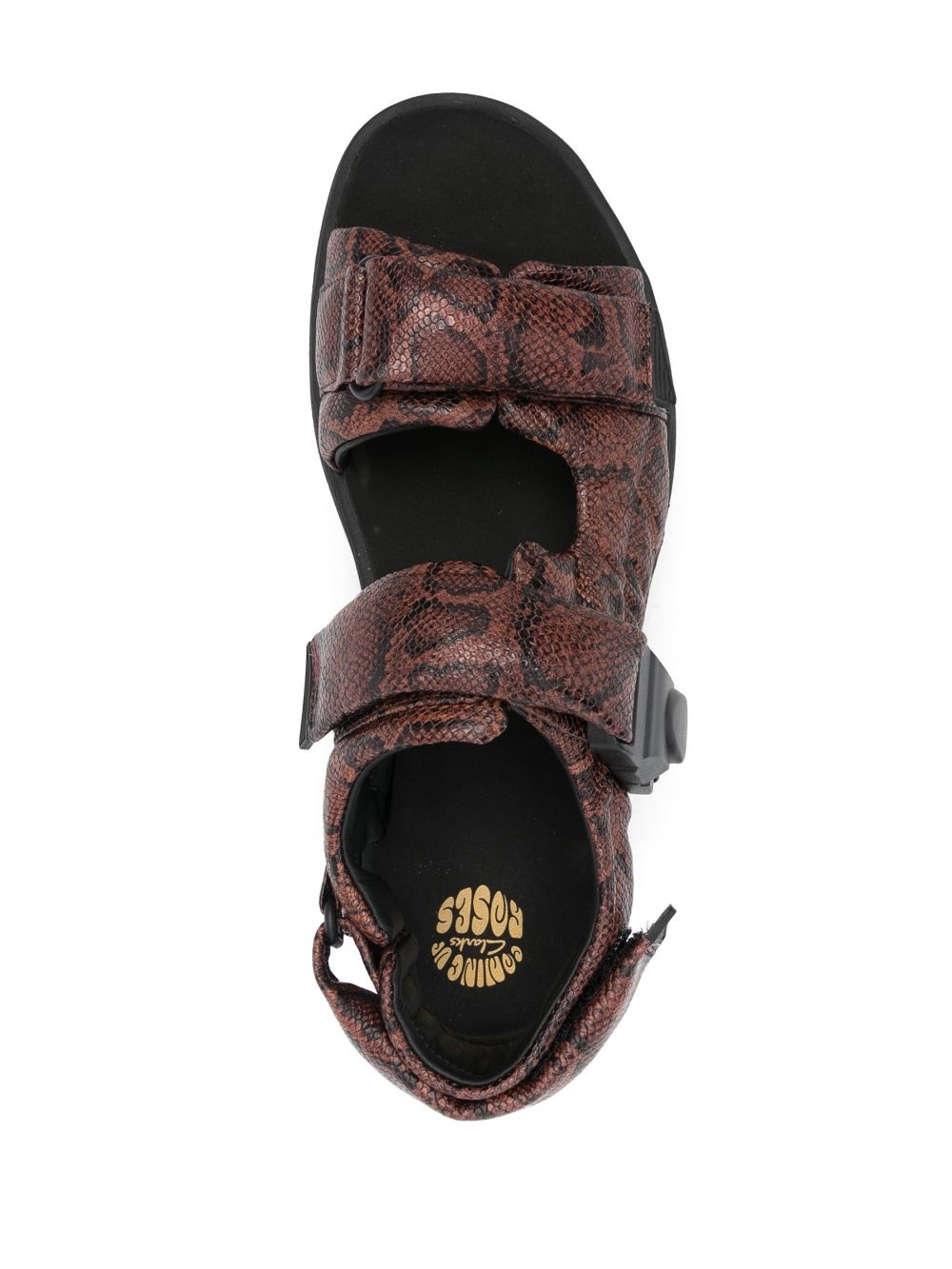 x Clarks snakeskin-print sandals - 4