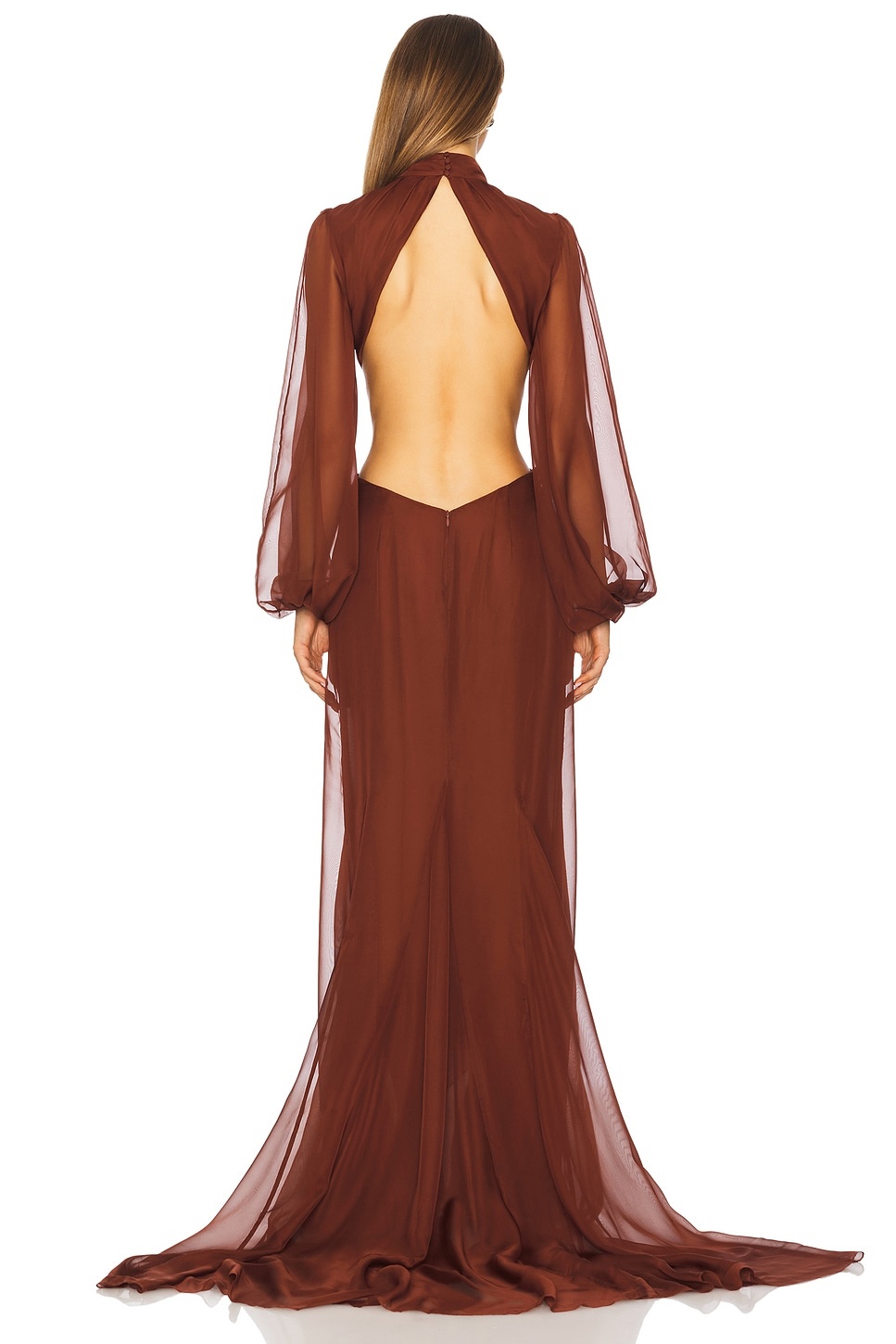 VESTIDO DE CHIF&Oacute;N ROSALINDA - 4