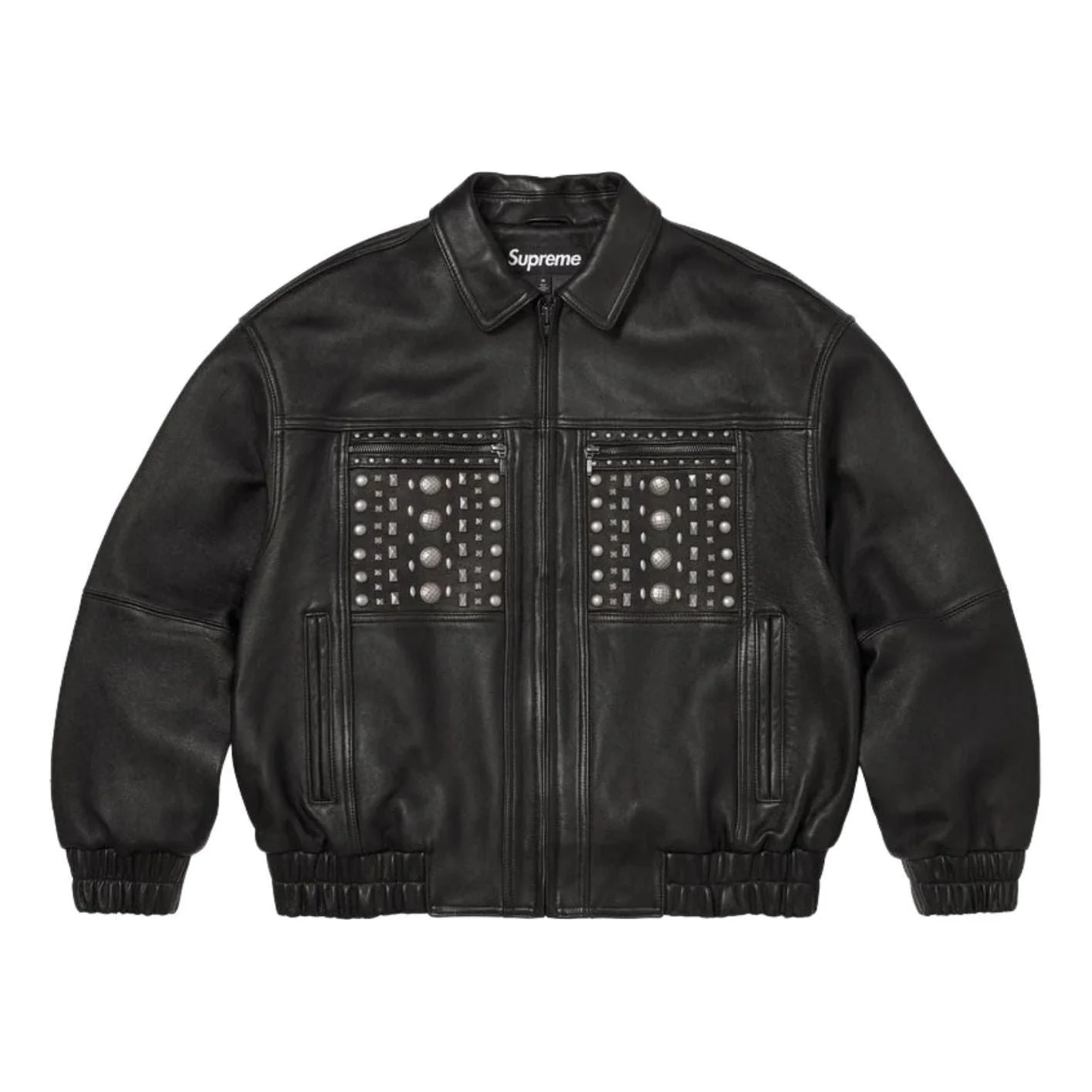 Supreme SS26 Multi Studded Leather Jacket 'Black' SUP-SS26-353-BLK - 1