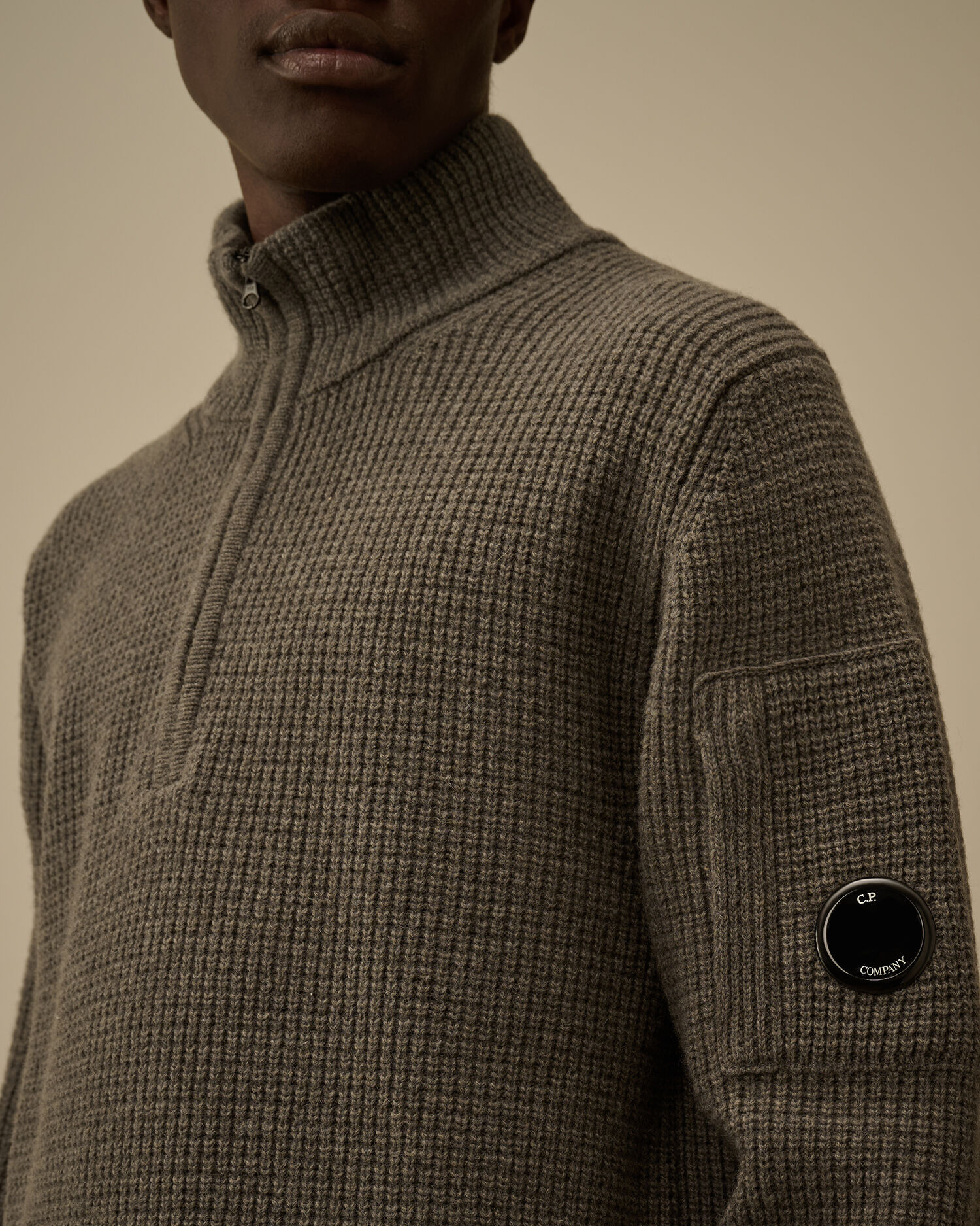 Lambswool GRS Half Zip Sweater - 5