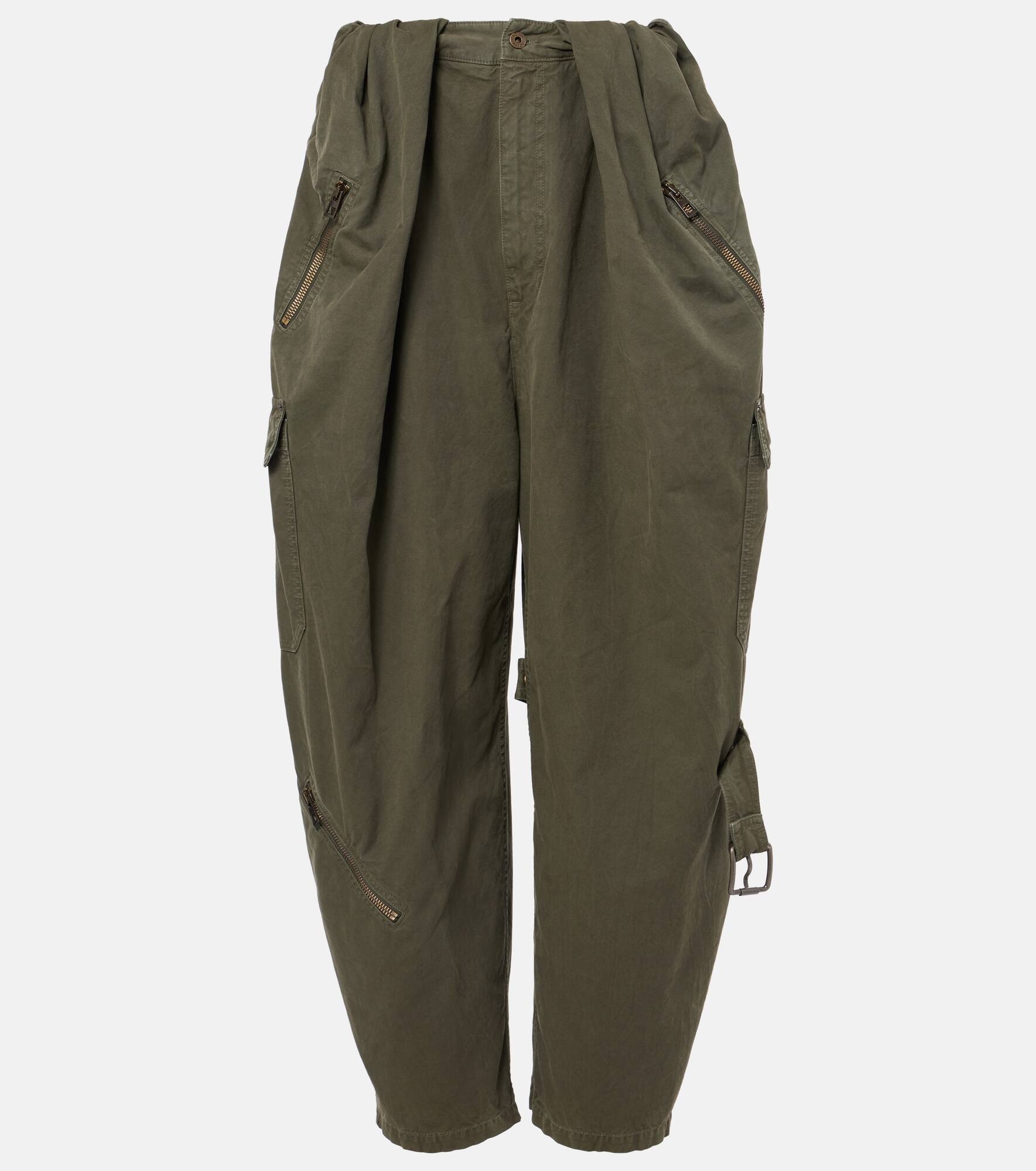 Cotton cargo pants - 1