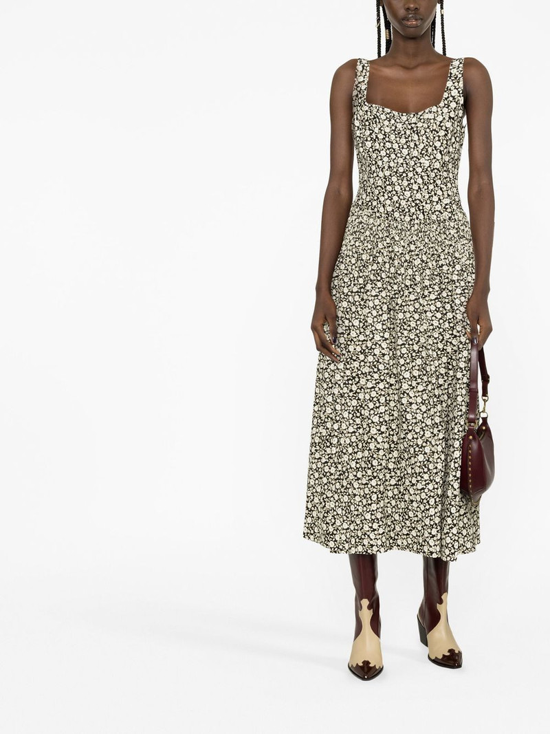 TORY BURCH floral-print flared dress outlook