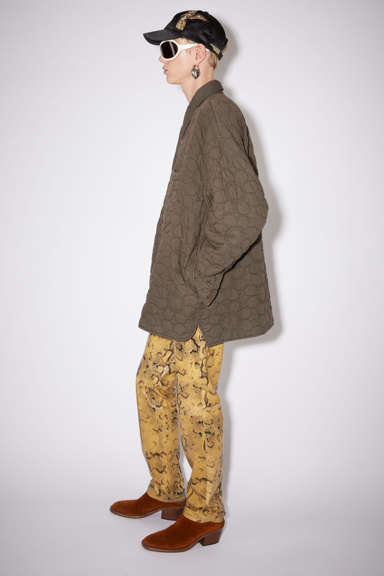 Quilted overshirt - Fox grey - 4