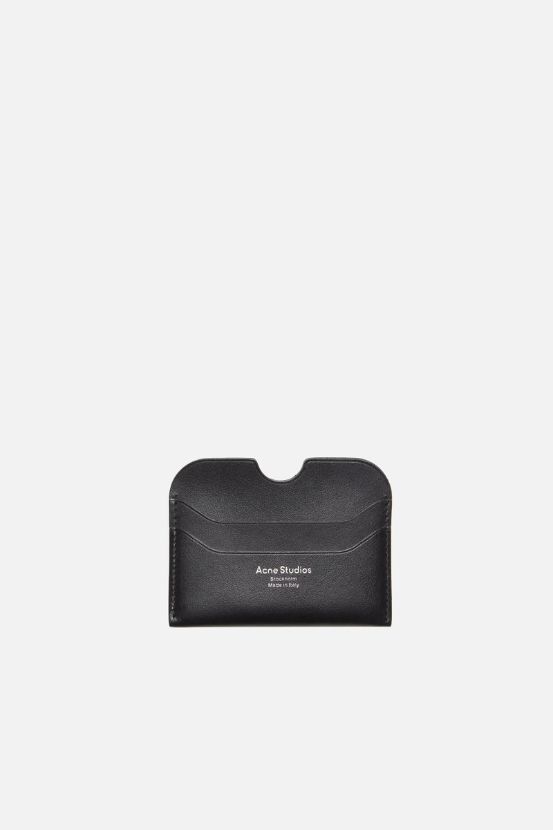 Leather card holder - Black 1