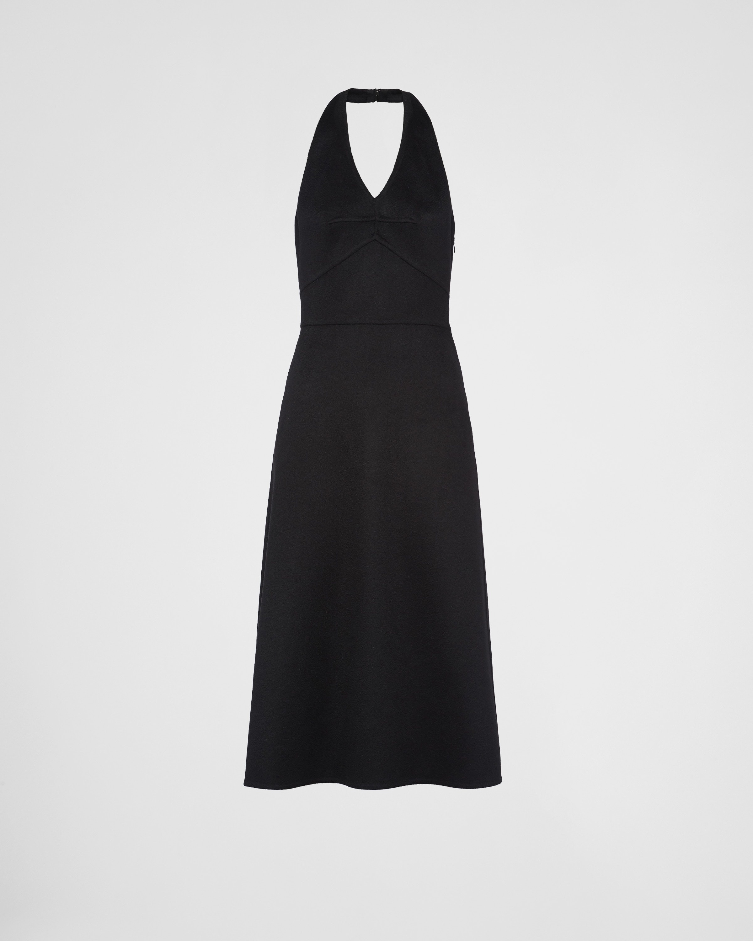 Prada Long Halter Sable Dress - Bergdorf Goodman