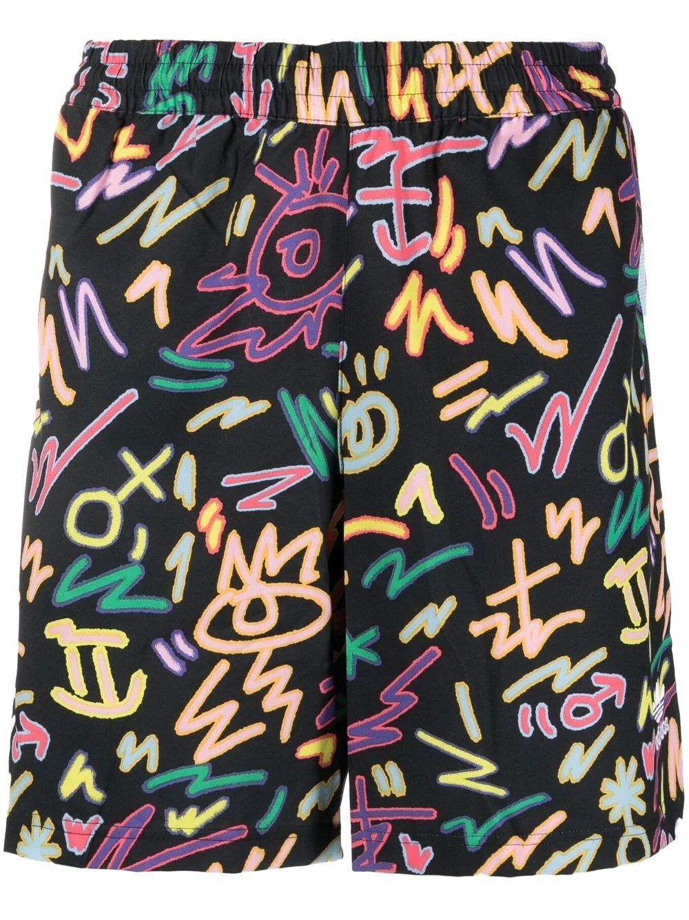 graphic-print swim shorts - 1