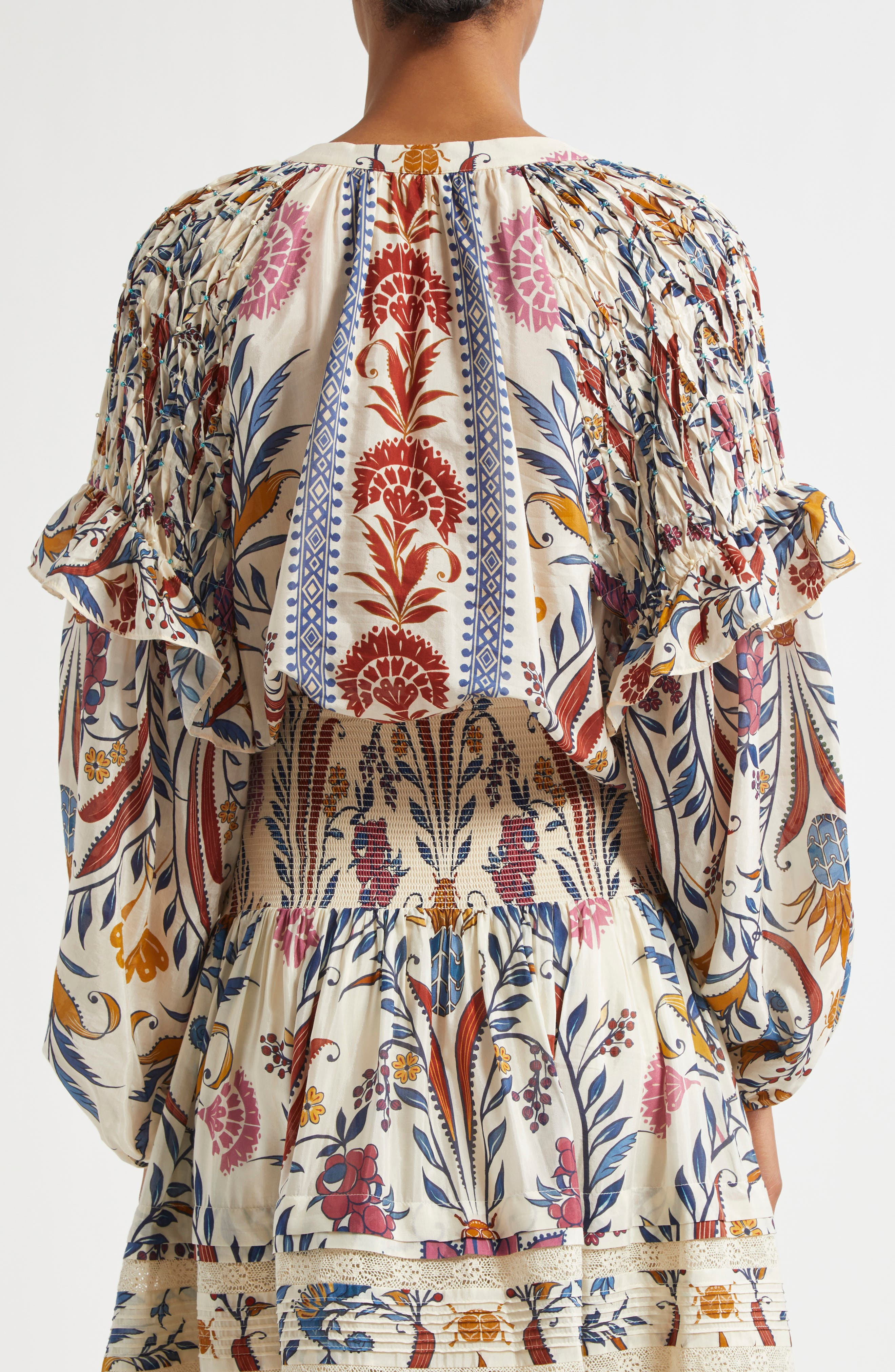 FARM Rio Romantic Lightness Ruffle Top in Romantic Lightness C at Nordstrom - 3