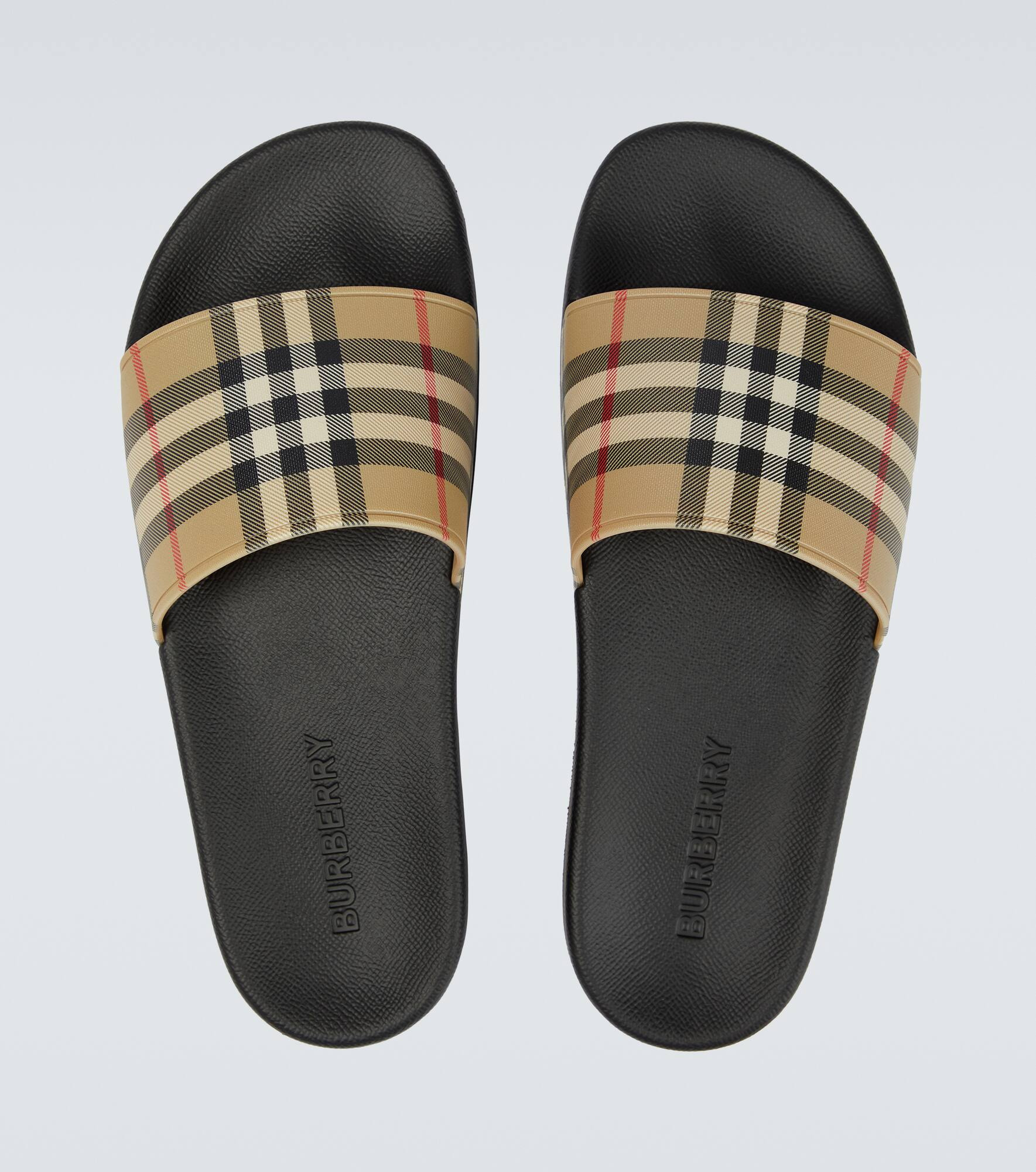 Vintage checked slides - 4