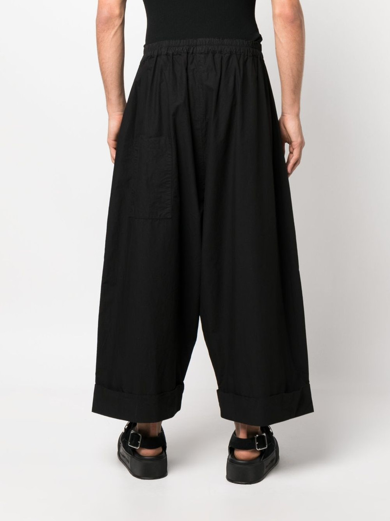 cropped wide-leg cotton trousers 4