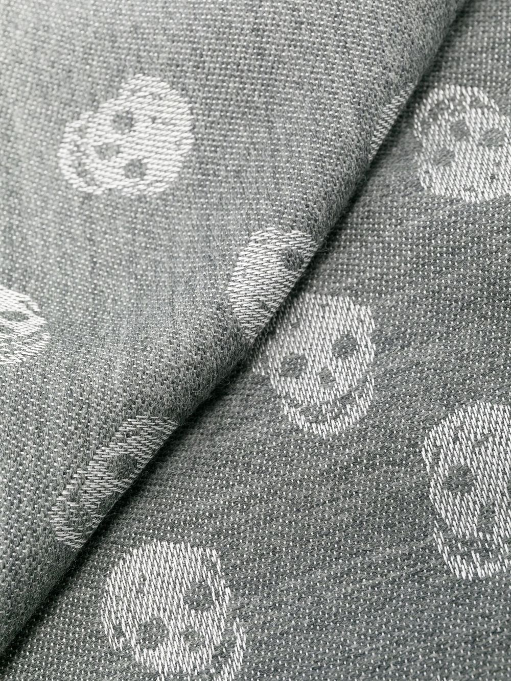 all-over skull-print scarf - 3