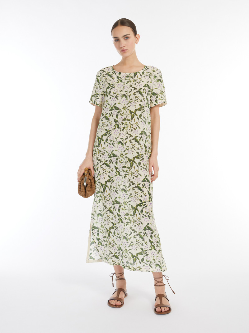 WEEKEND Max Mara GIUDY Long printed silk dress outlook