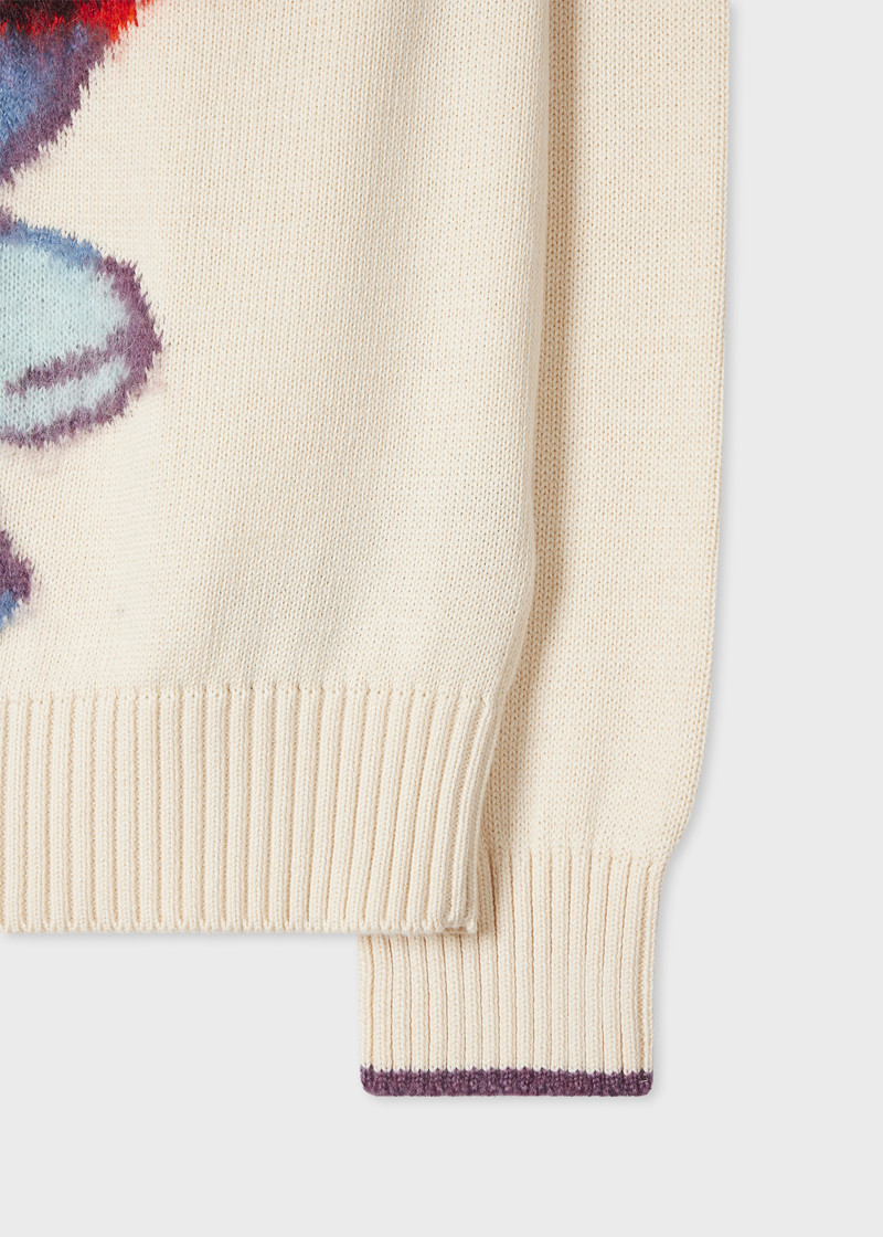 Paul Smith Women's Cream 'Hazy Floral' Oversized Sweater outlook