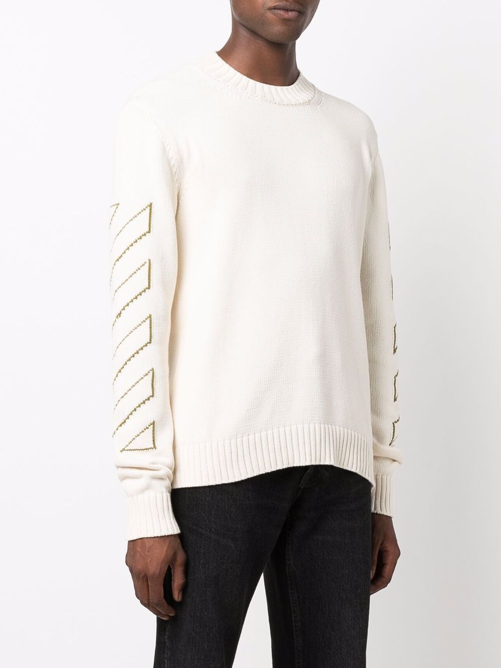 Arrows long-sleeve knitted jumper - 3