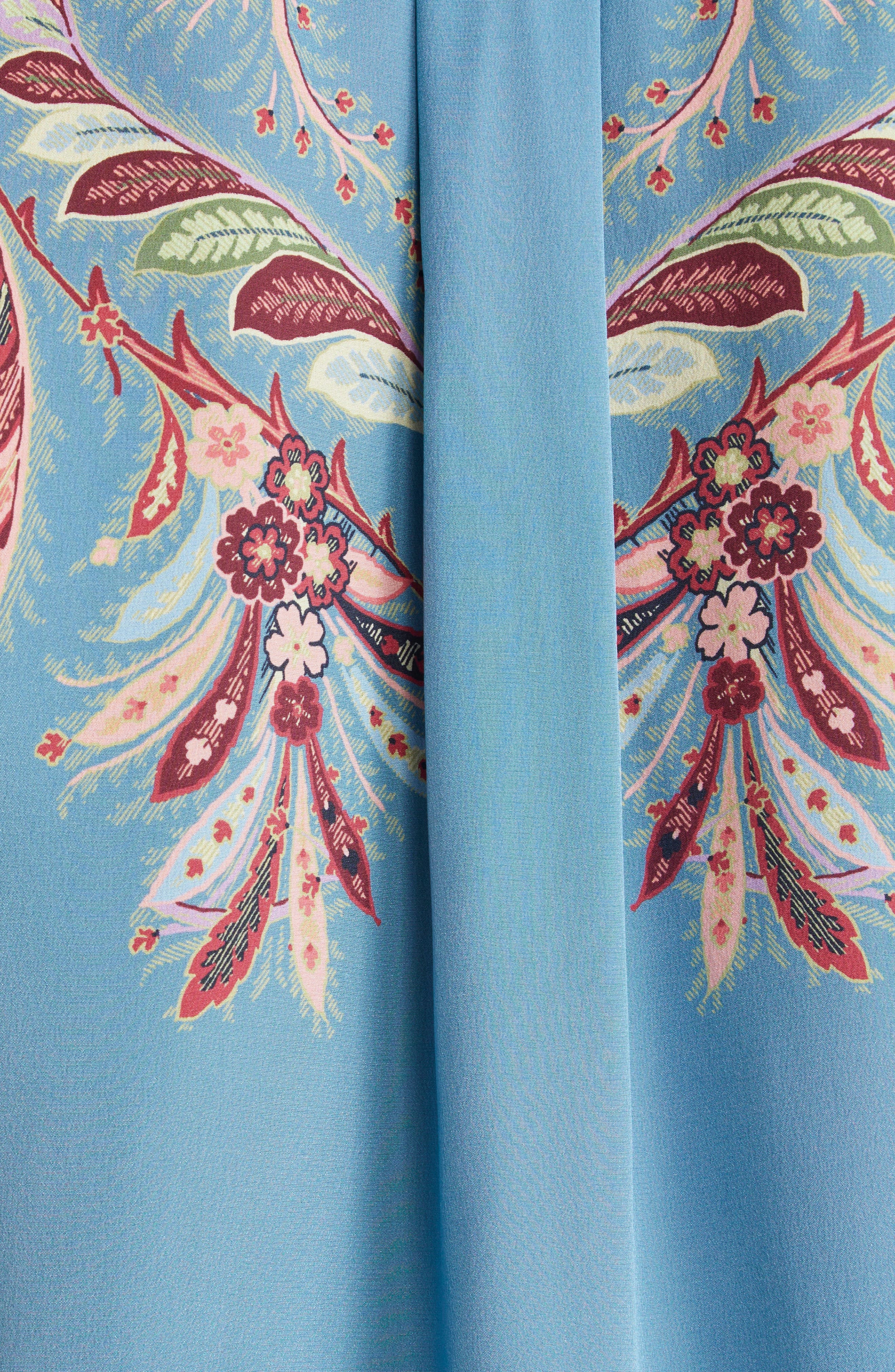 Etro Paisley Silk Button-Up Shirt in Printed Blue Base at Nordstrom - 7