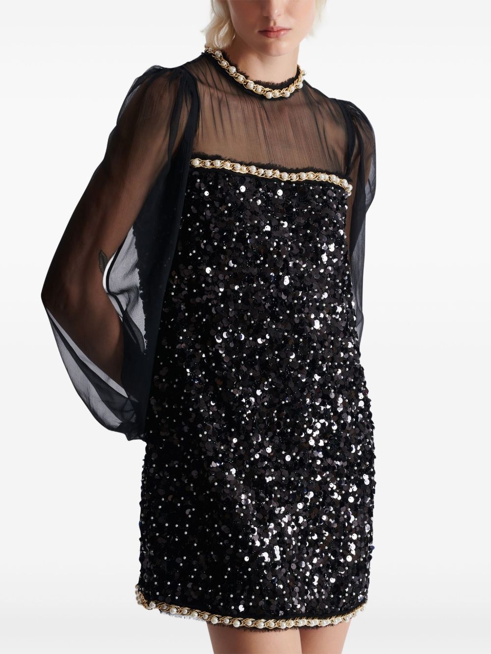 sequin detailing dress - 5