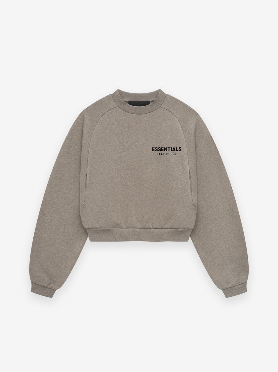 Women's Fleece Cropped Crewneck - 1