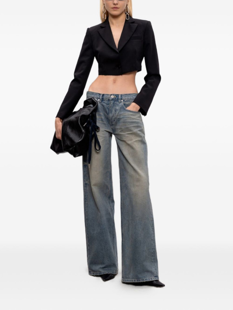 VETEMENTS cropped single-breasted jacket outlook
