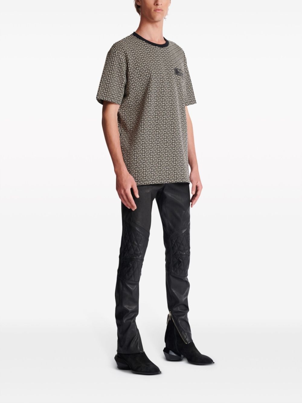 monogram-jacquard T-shirt - 3
