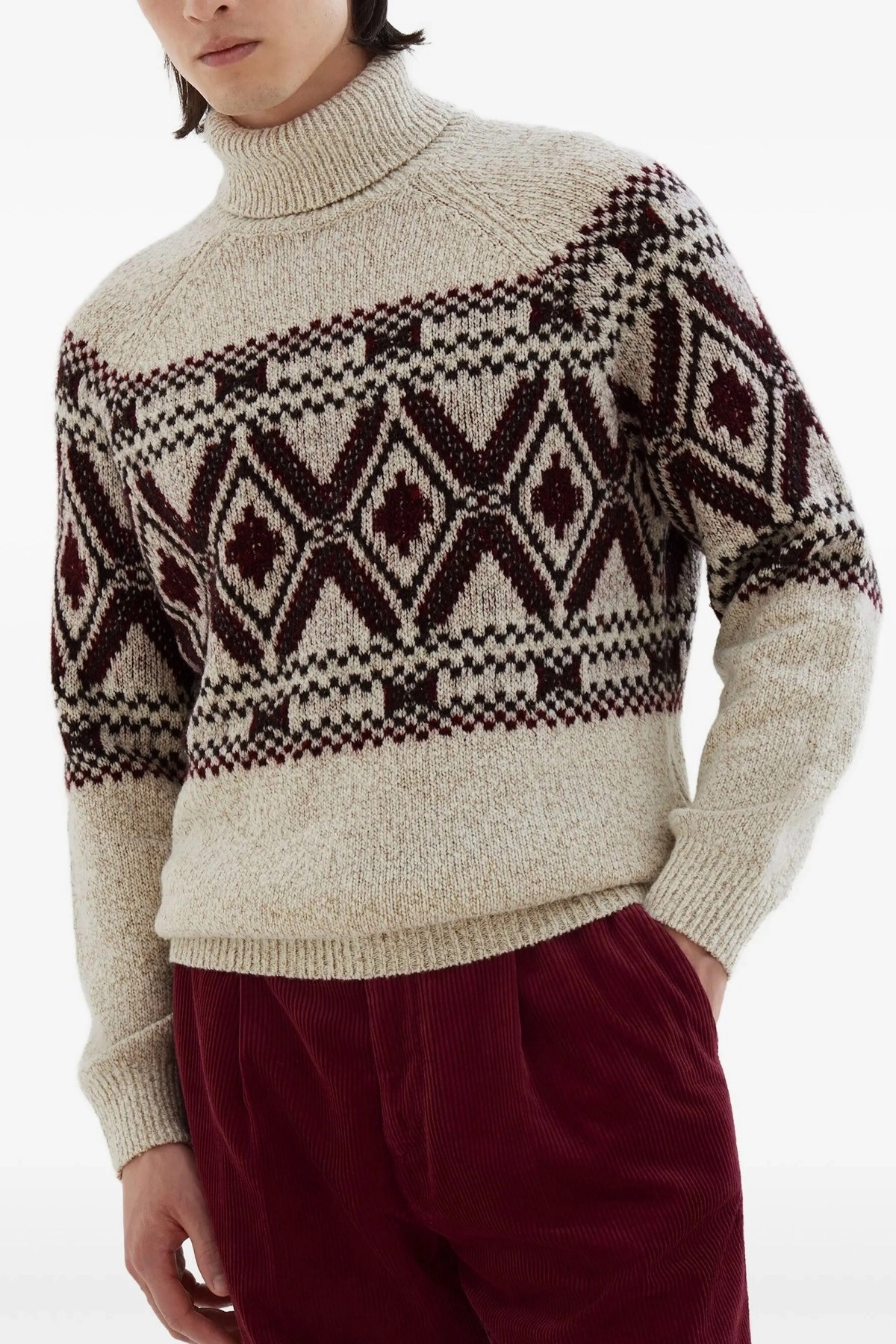 'Geometric Jacquard' sweater - 2