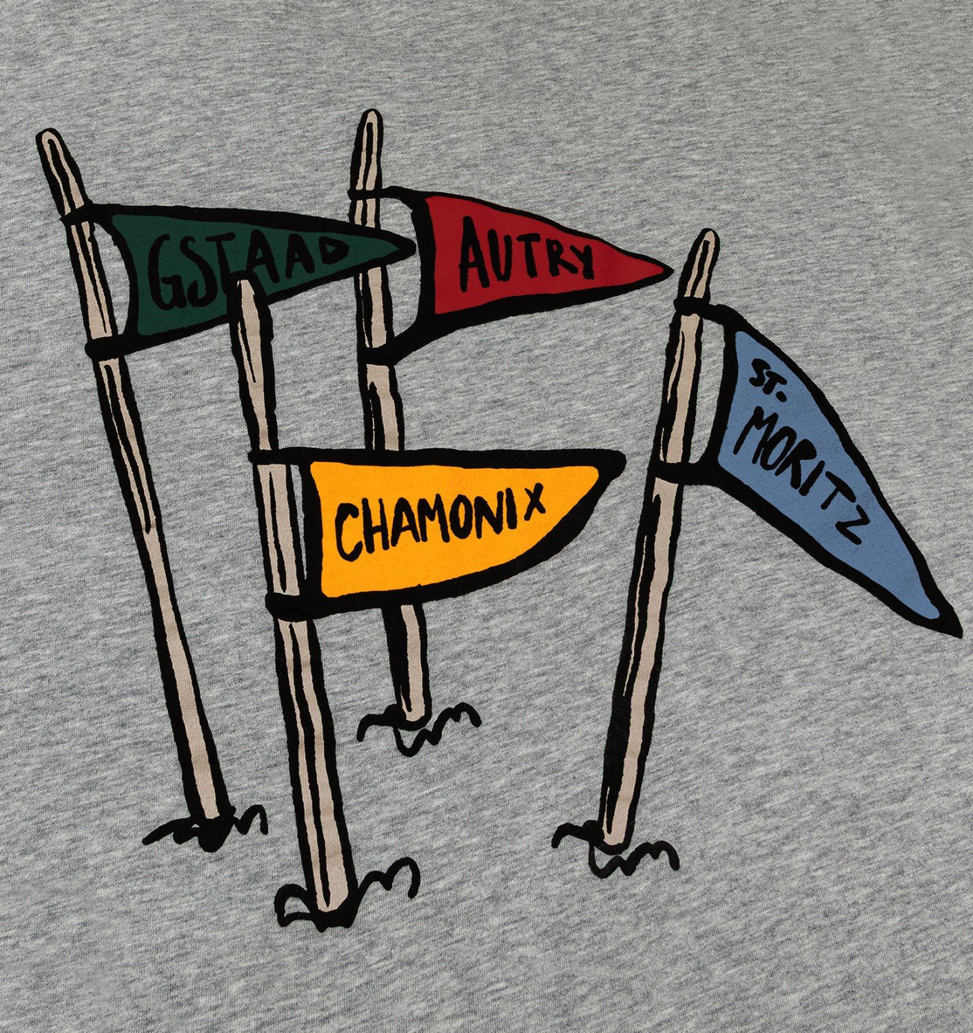 UNISEX FLAGS BACK GRAPHIC TEE - 6