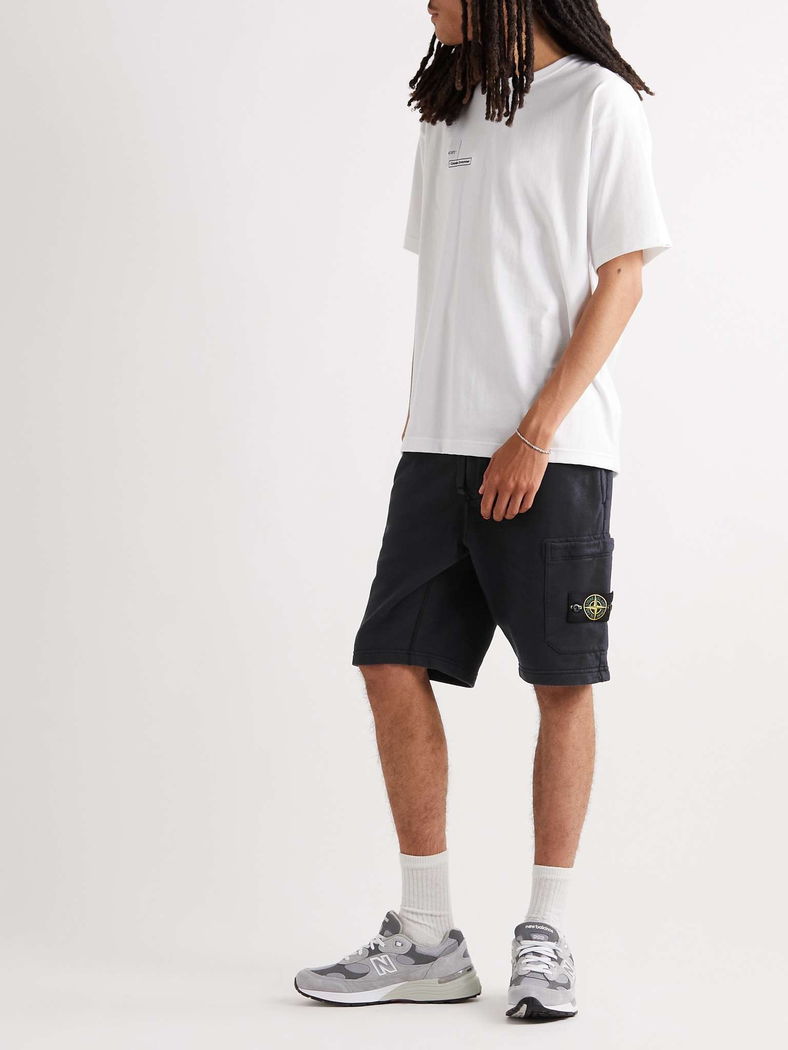 Logo-Appliquéd Cotton-Jersey Drawstring Shorts - 2