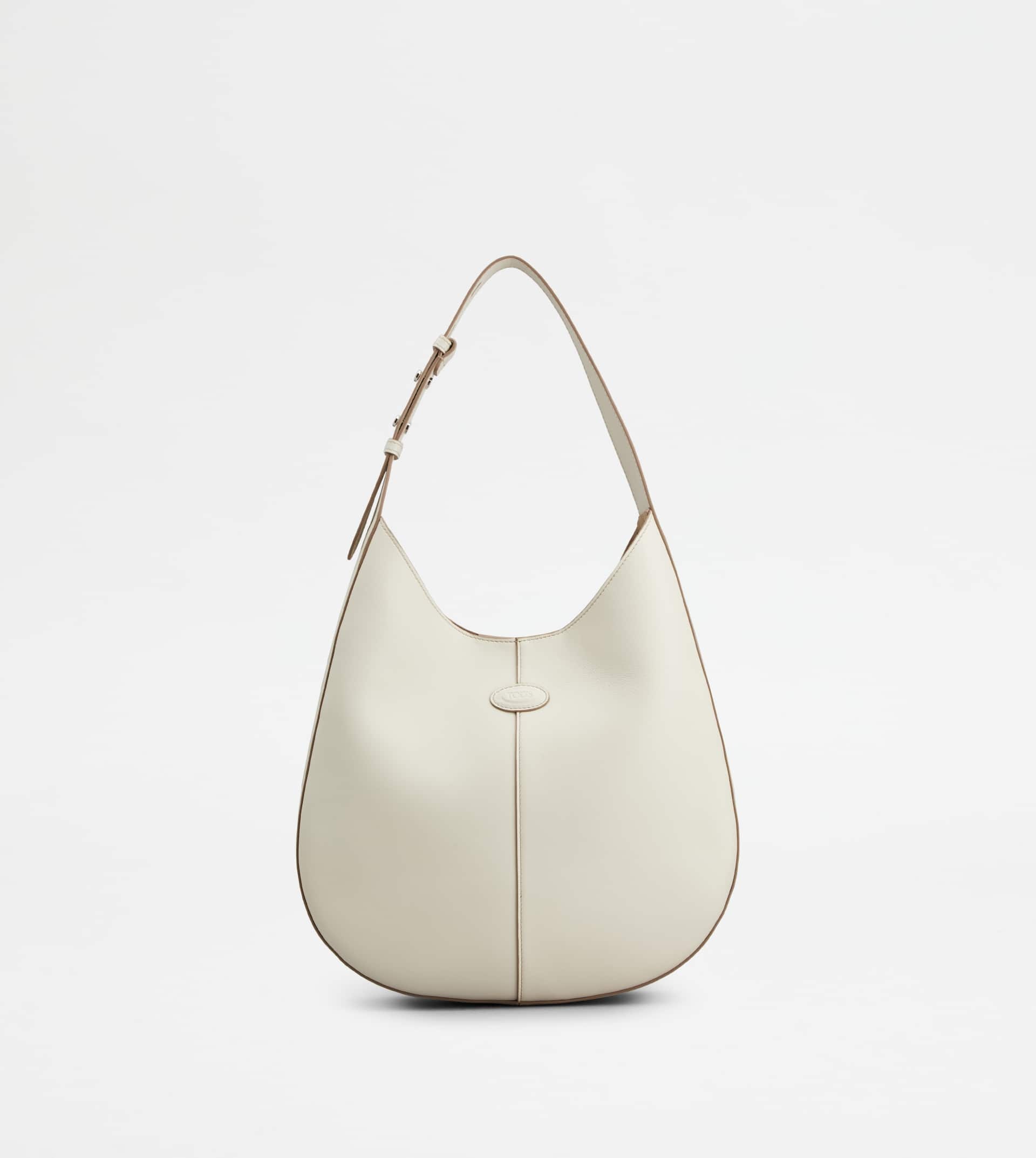 TOD'S DI BAG HOBO IN LEATHER SMALL - WHITE - 1