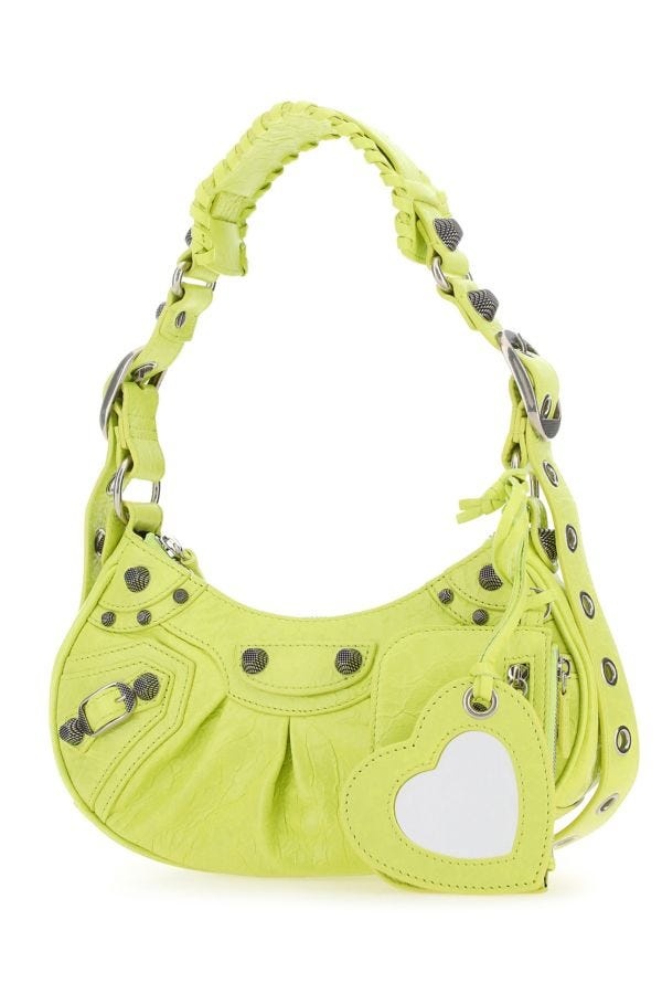 BALENCIAGA Balenciaga Woman Yellow Nappa Leather Le Cagole