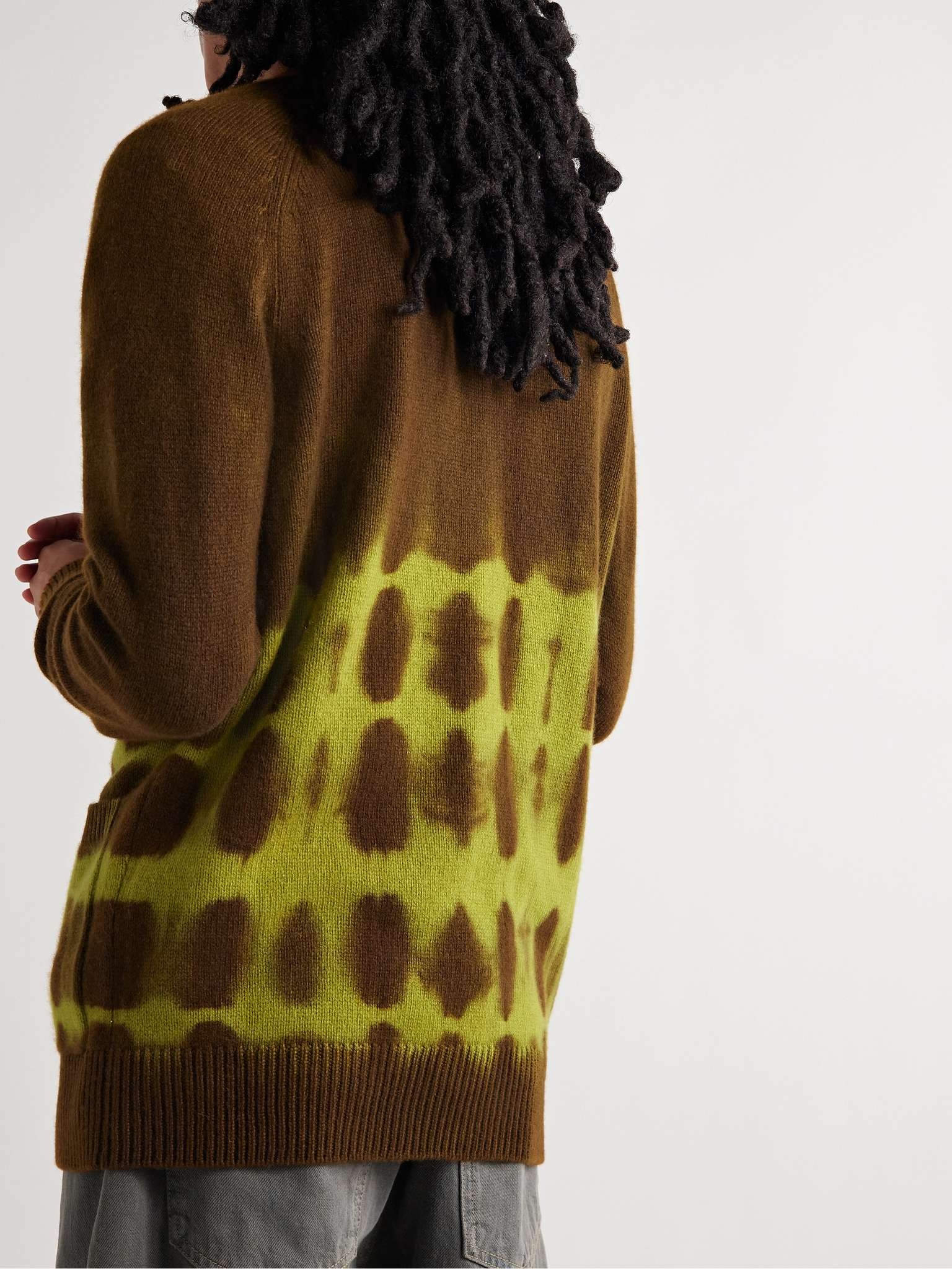 Vision Tie-Dyed Cashmere Cardigan - 4