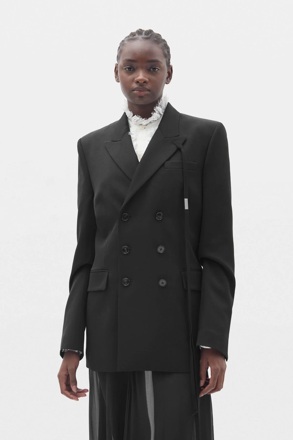 Adina Pick Lapel Double Breasted Tailored Jacket - 1