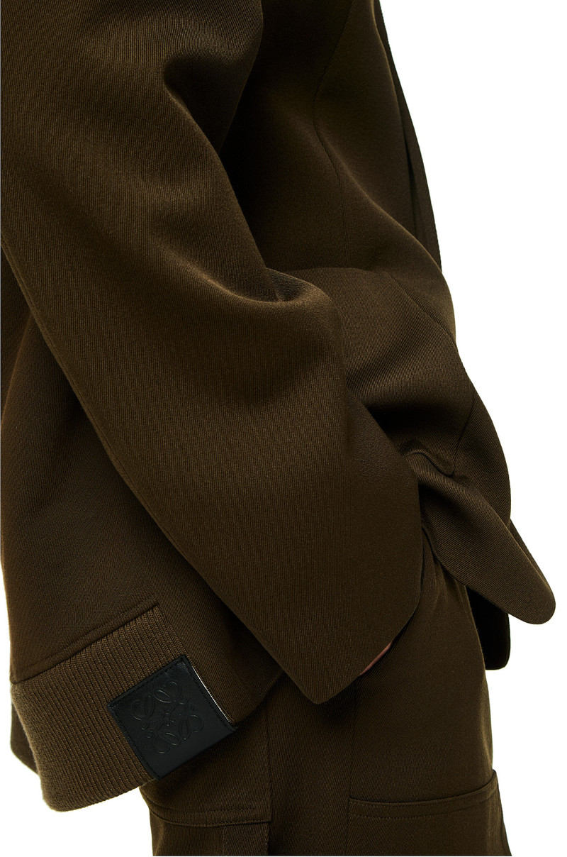 Hybrid hooded jacket in wool 5