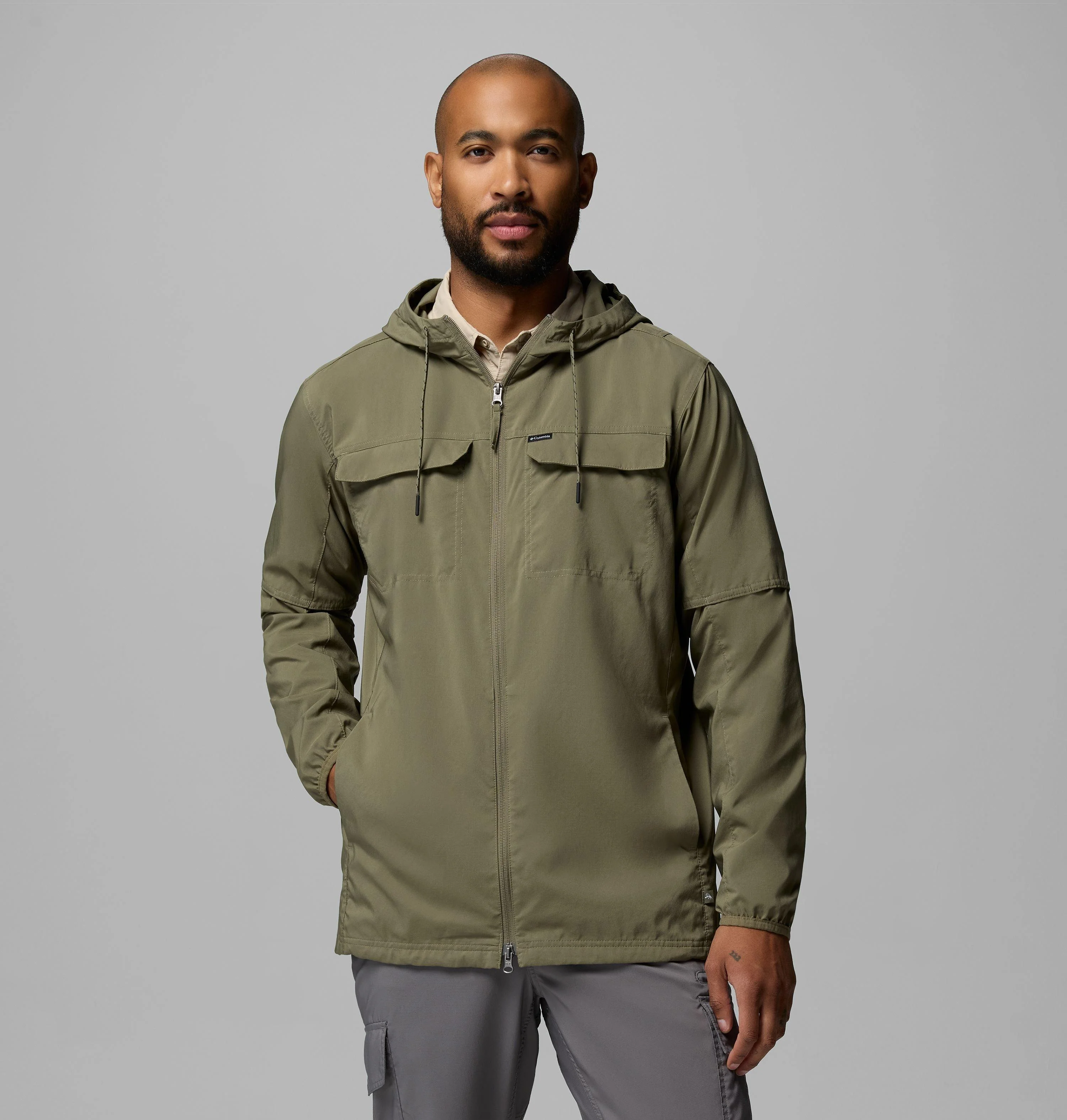 Men's Skien Valley Hooded Long Sleeve Shirt - 1
