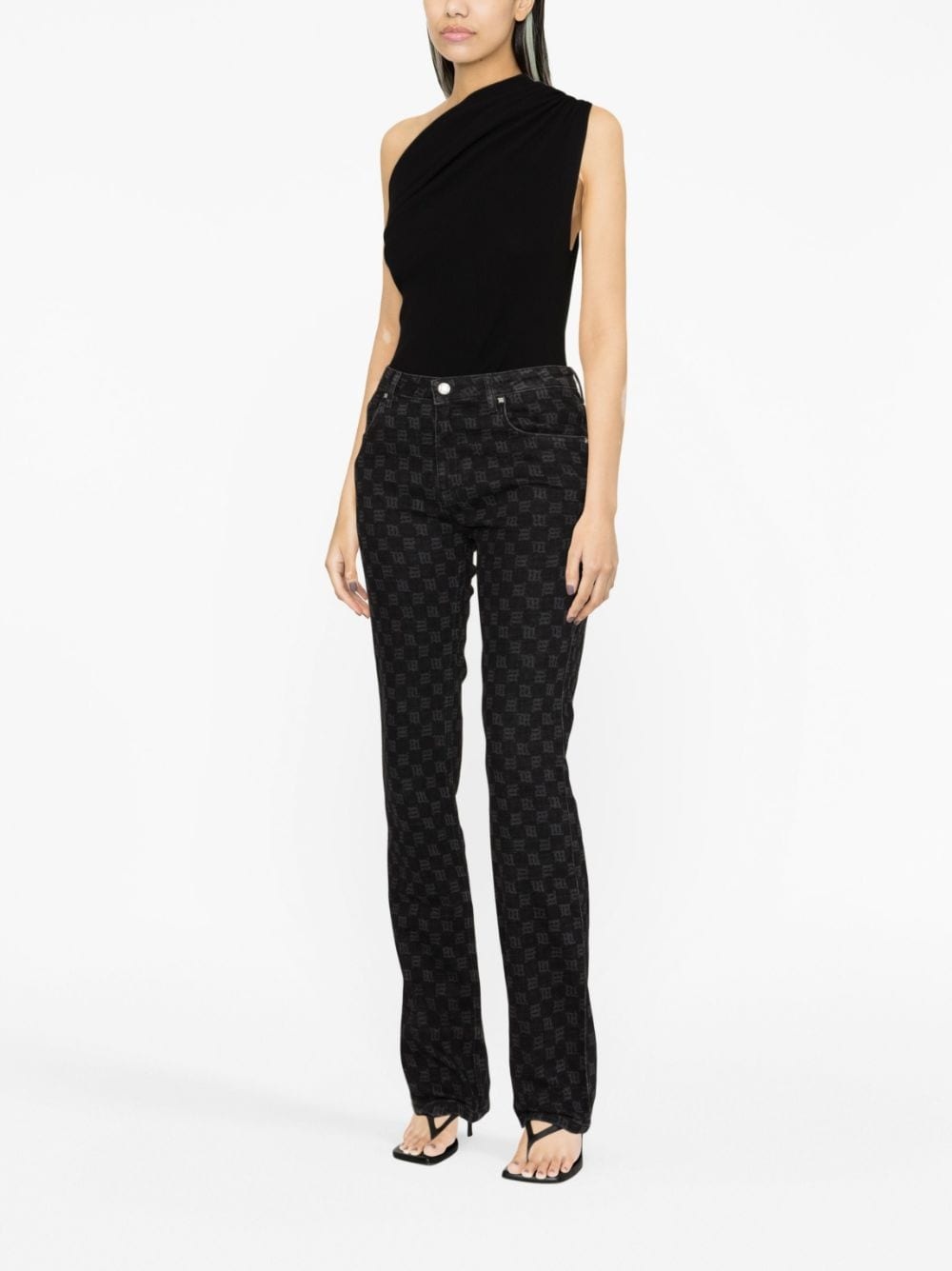 Signature Monogram straight-leg jeans - 4