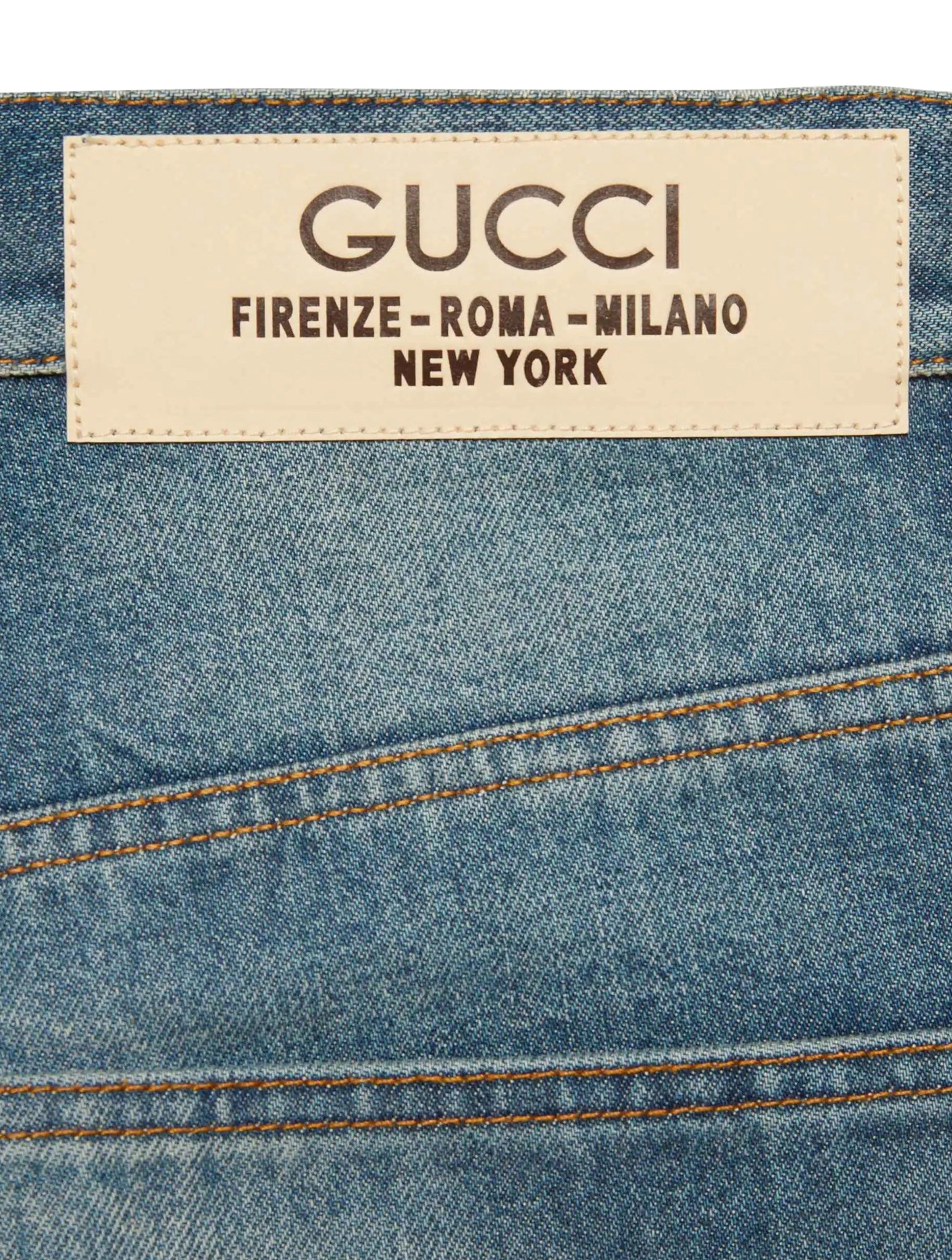 DENIM TROUSERS WITH LABEL - 5