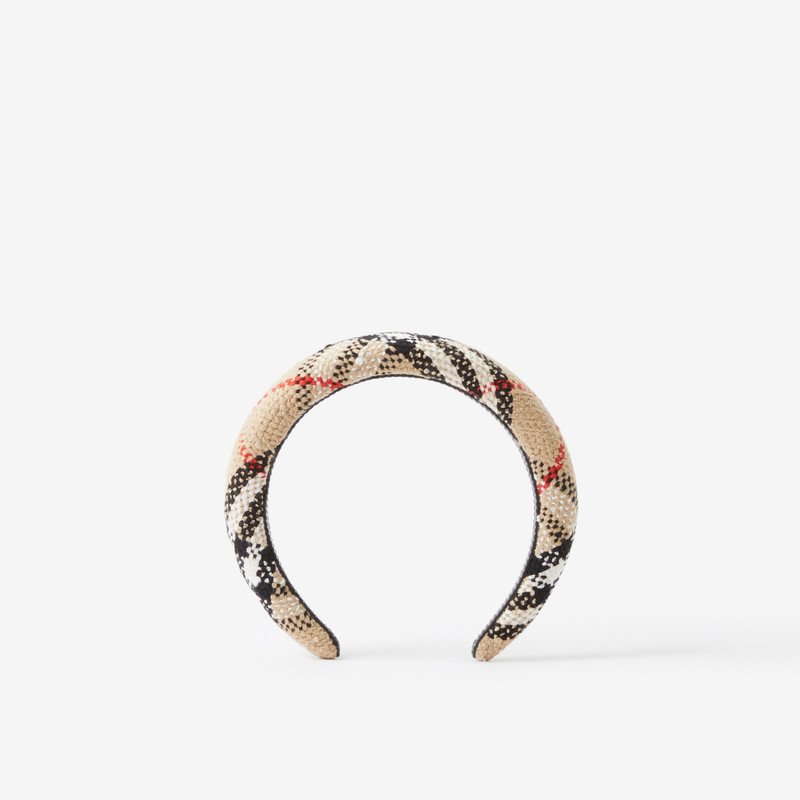 Vintage Check Bouclé Hairband 3