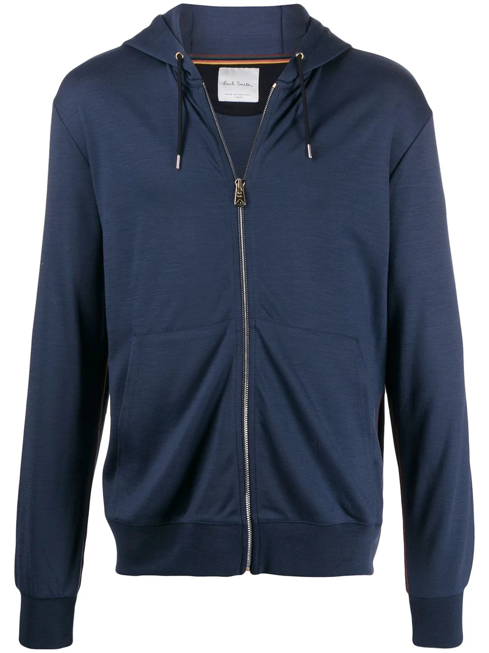 zip-up wool hoodie - 1