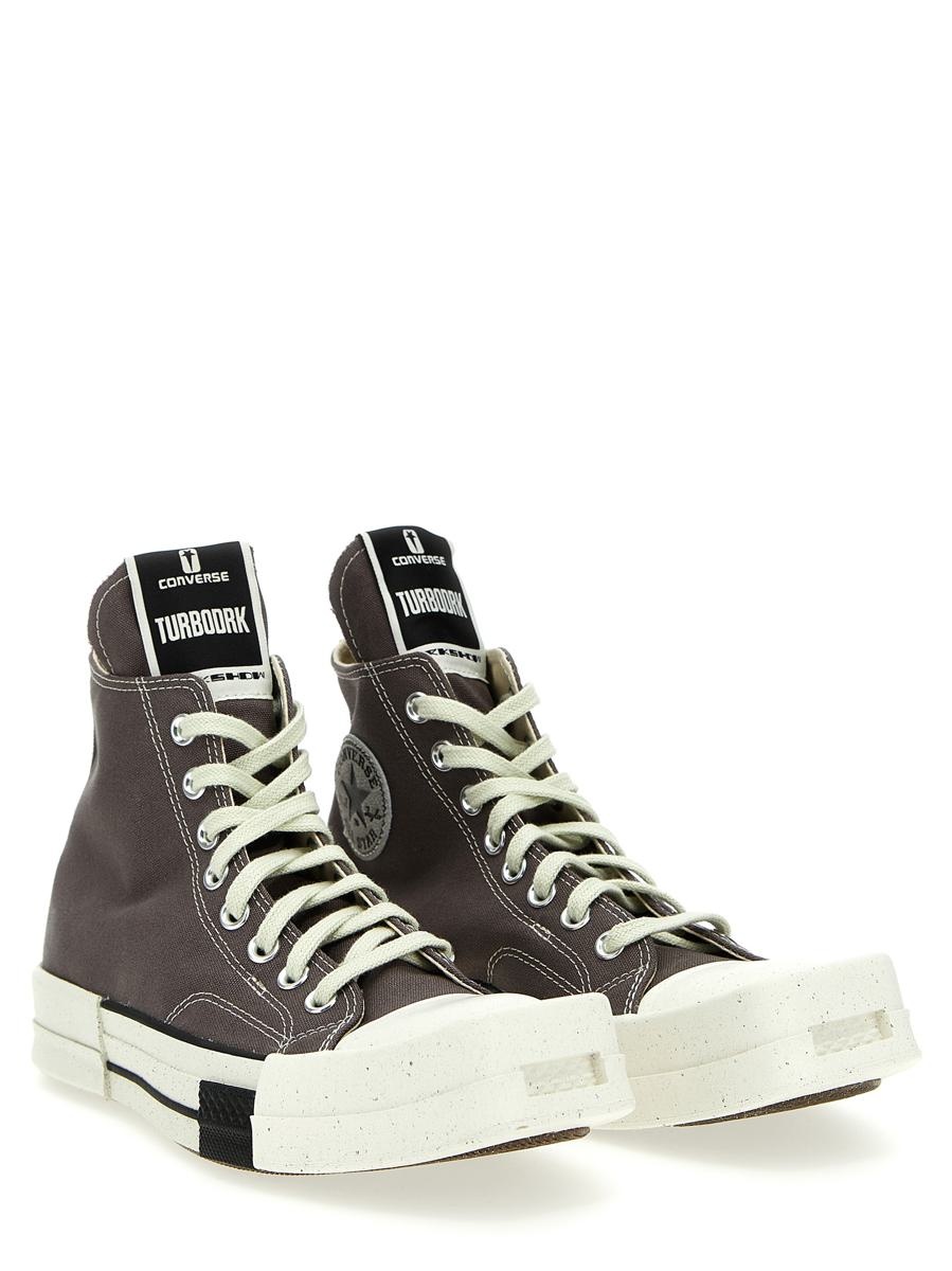 RICK OWENS DRKSHDW DRKSHW X CONVERSE 'TURBODRK LACELESS' SNEAKERS - 2