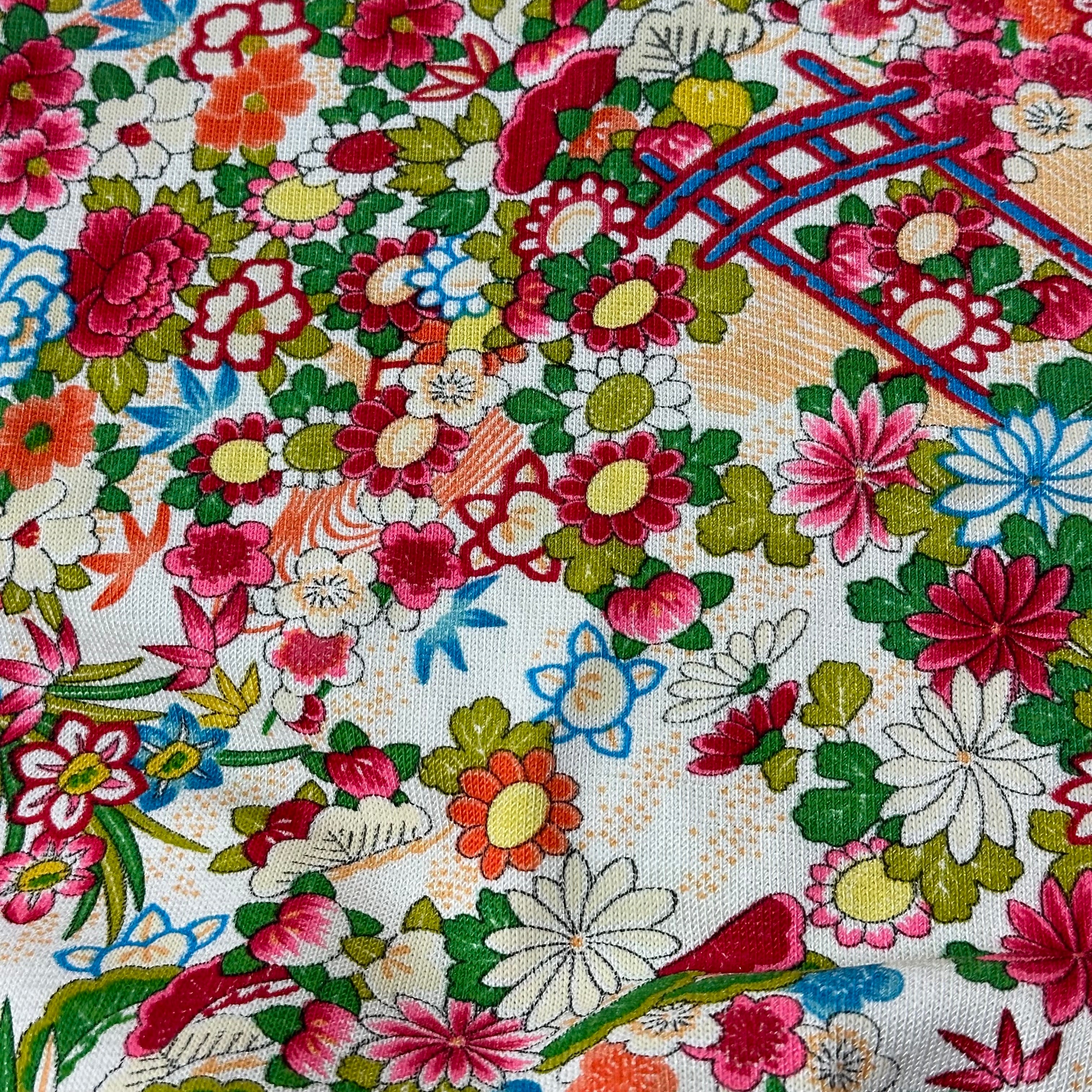 CHRISTIAN DIOR Spring Summer 2002 Floral Print Knit Sleeveless Cropped Tank Top - 3